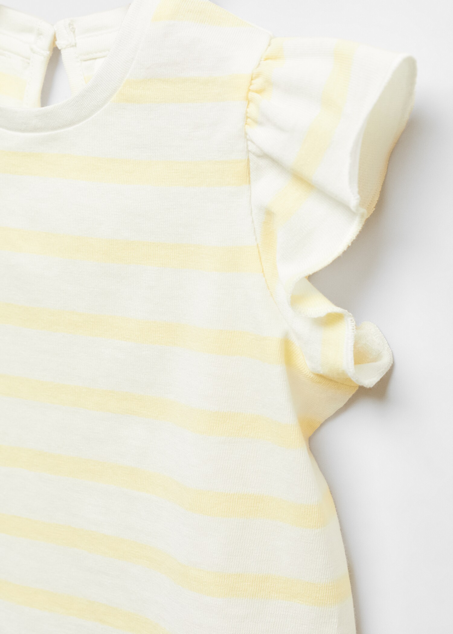 T-shirt às riscas com folhos - Pormenor do artigo 8