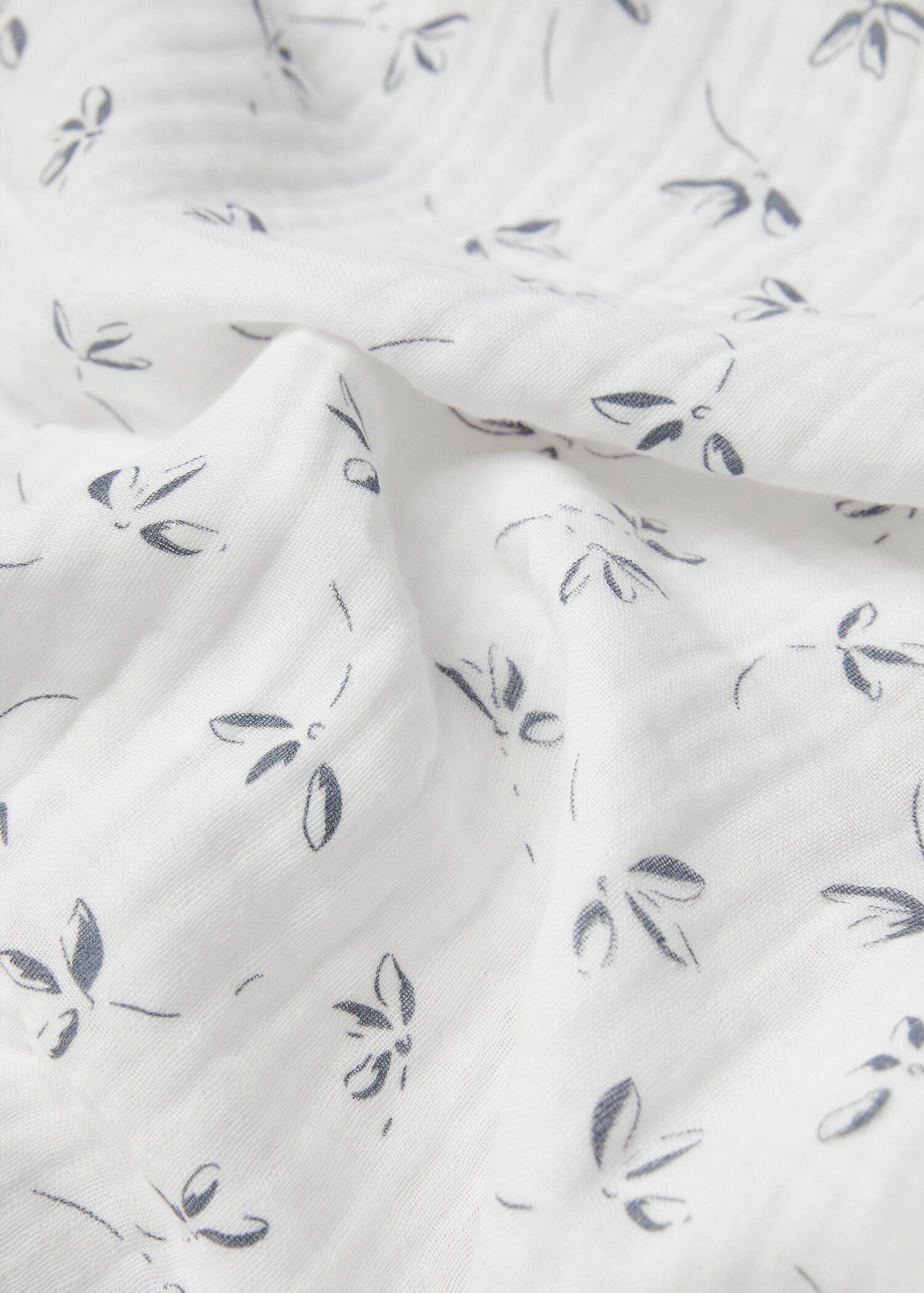 Chiffon-Bettbezug mit Blumenmuster für 135 cm Bett - Detail des Artikels 1