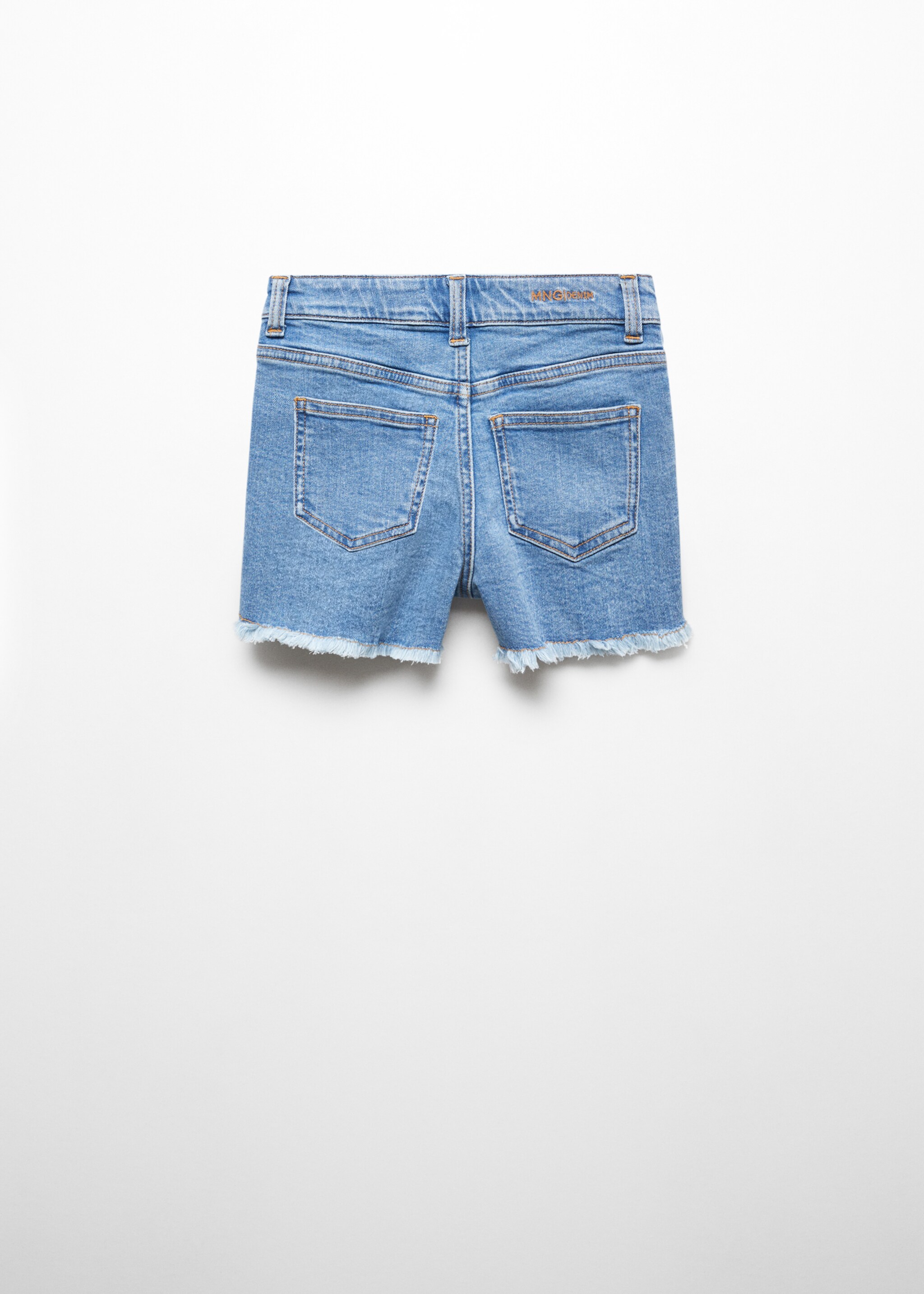 Denim shorts with buttons - Reverse of the article, Medium Blue. Ref: 67016014-00.