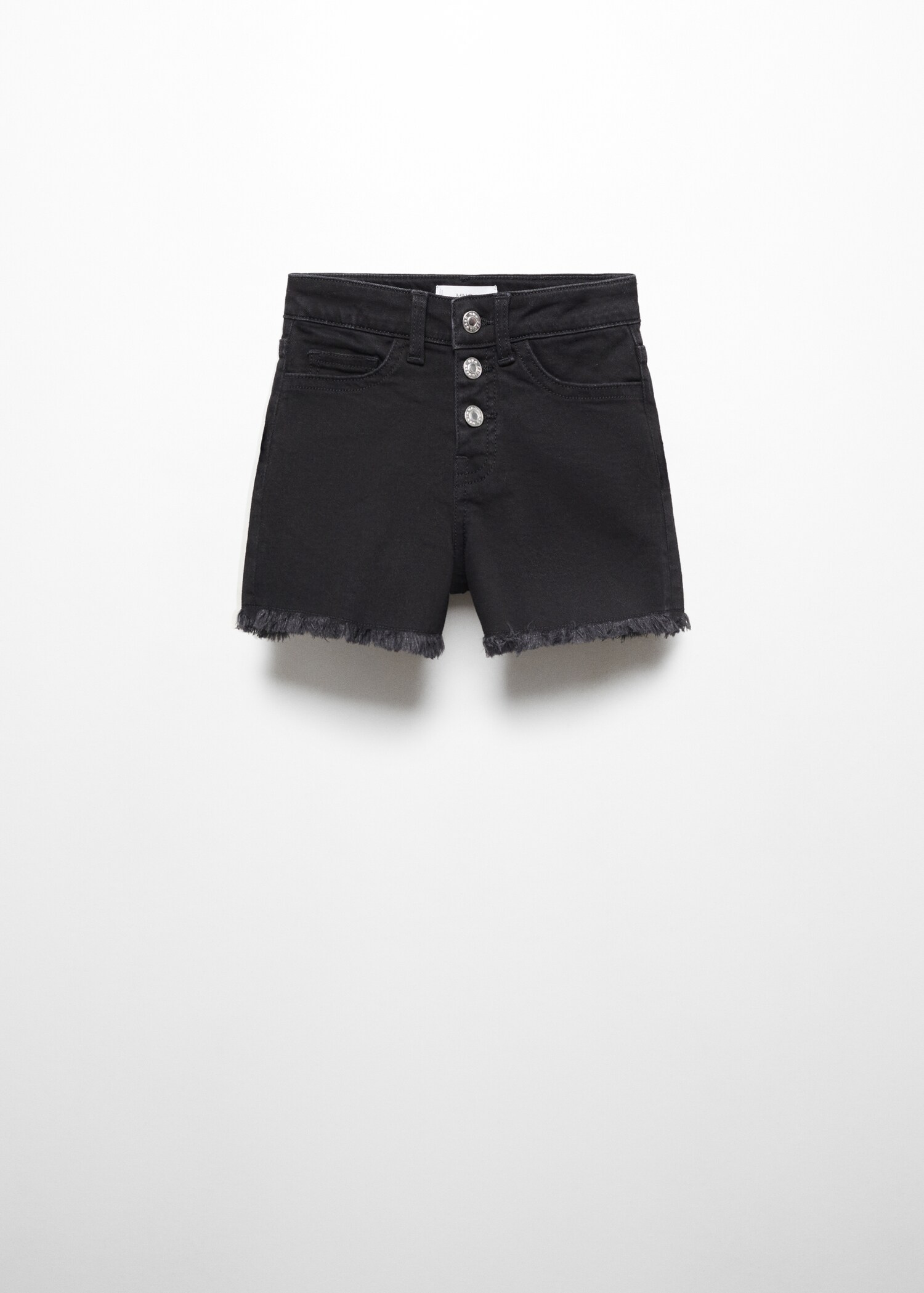 Denim shorts with buttons - Article without model