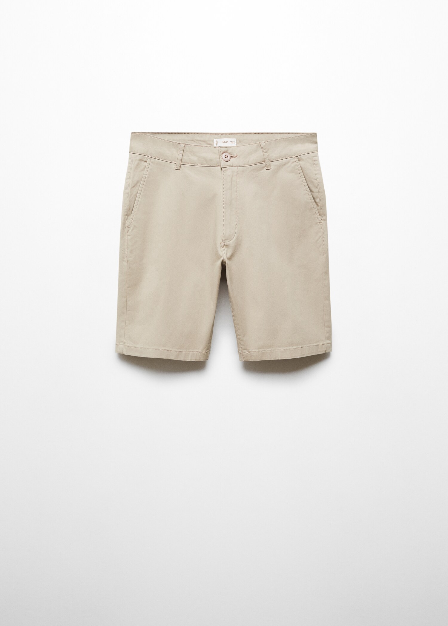 Slim fit cotton Bermuda shorts - Article without model