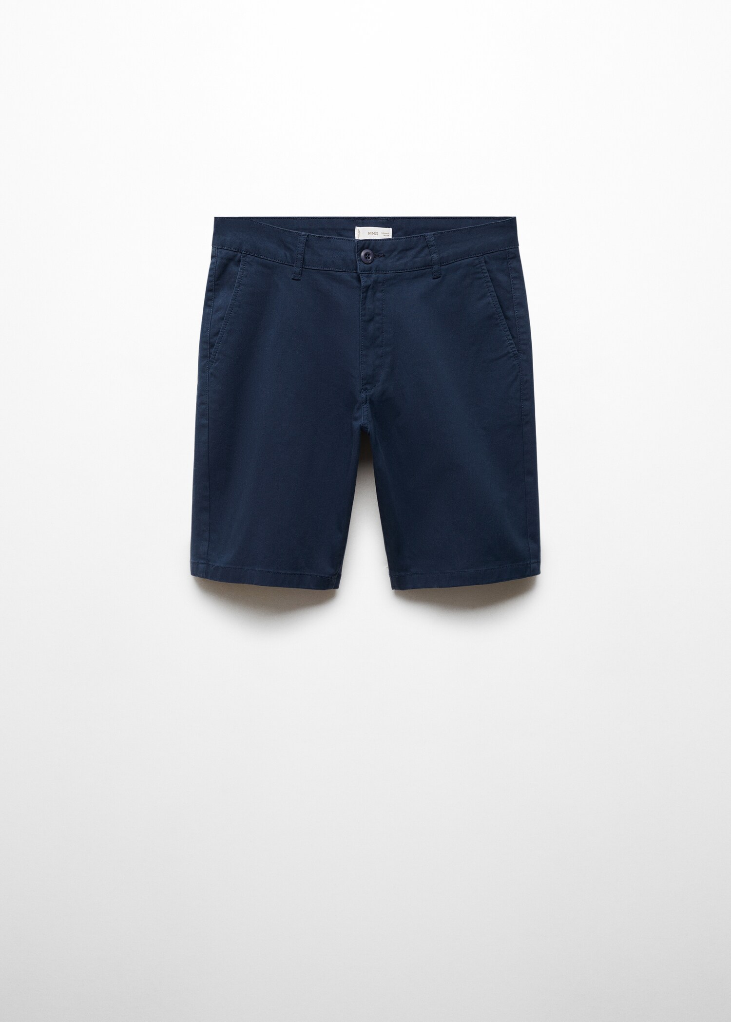 Slim fit cotton Bermuda shorts - Article without model