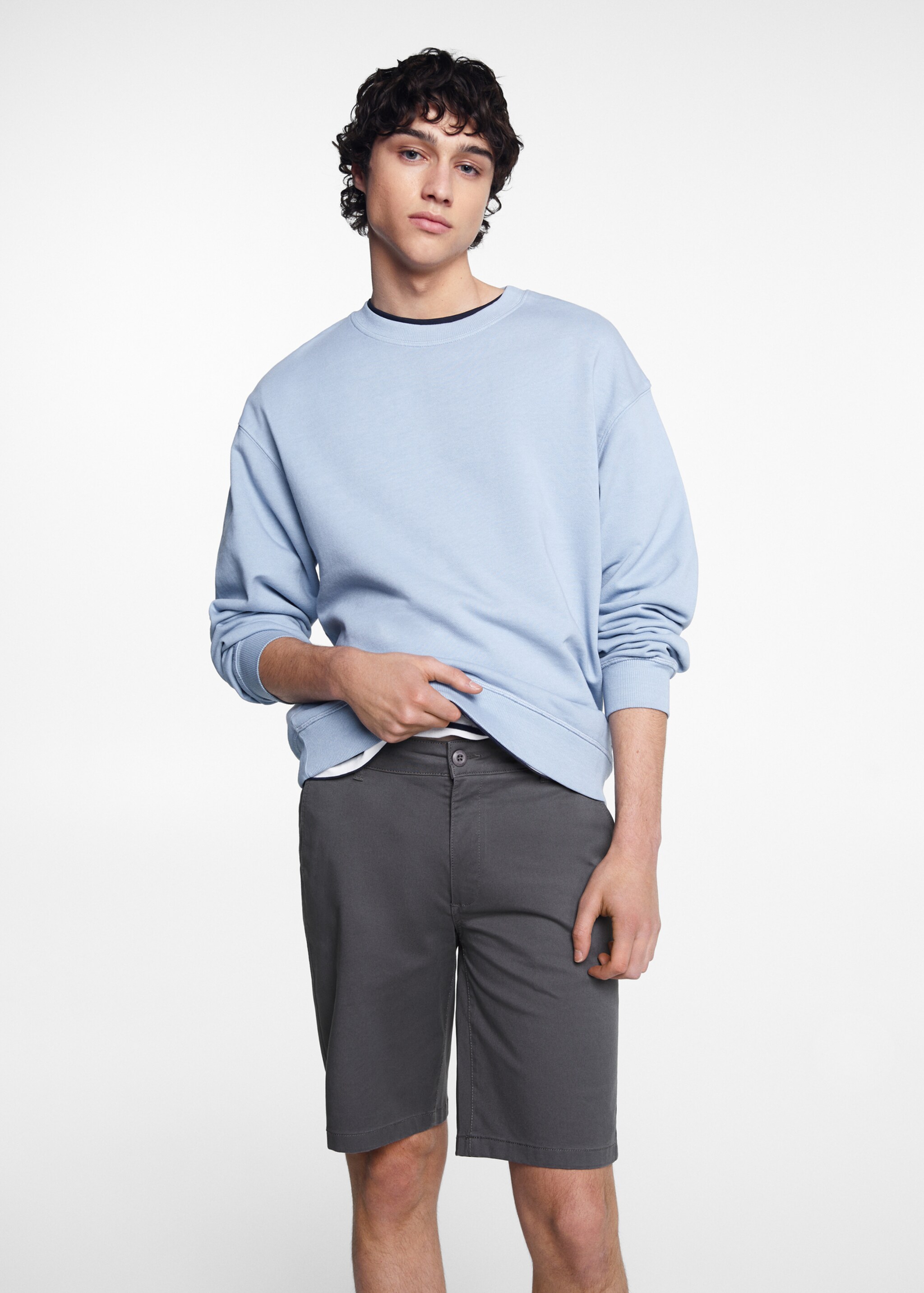 Bermuda slim-fit coton - Plan moyen