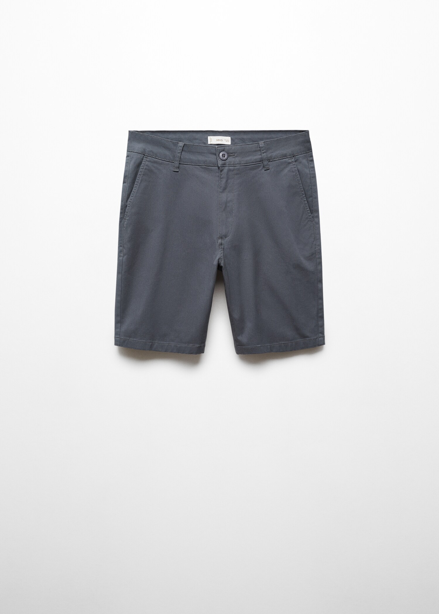 Slim fit cotton Bermuda shorts - Article without model