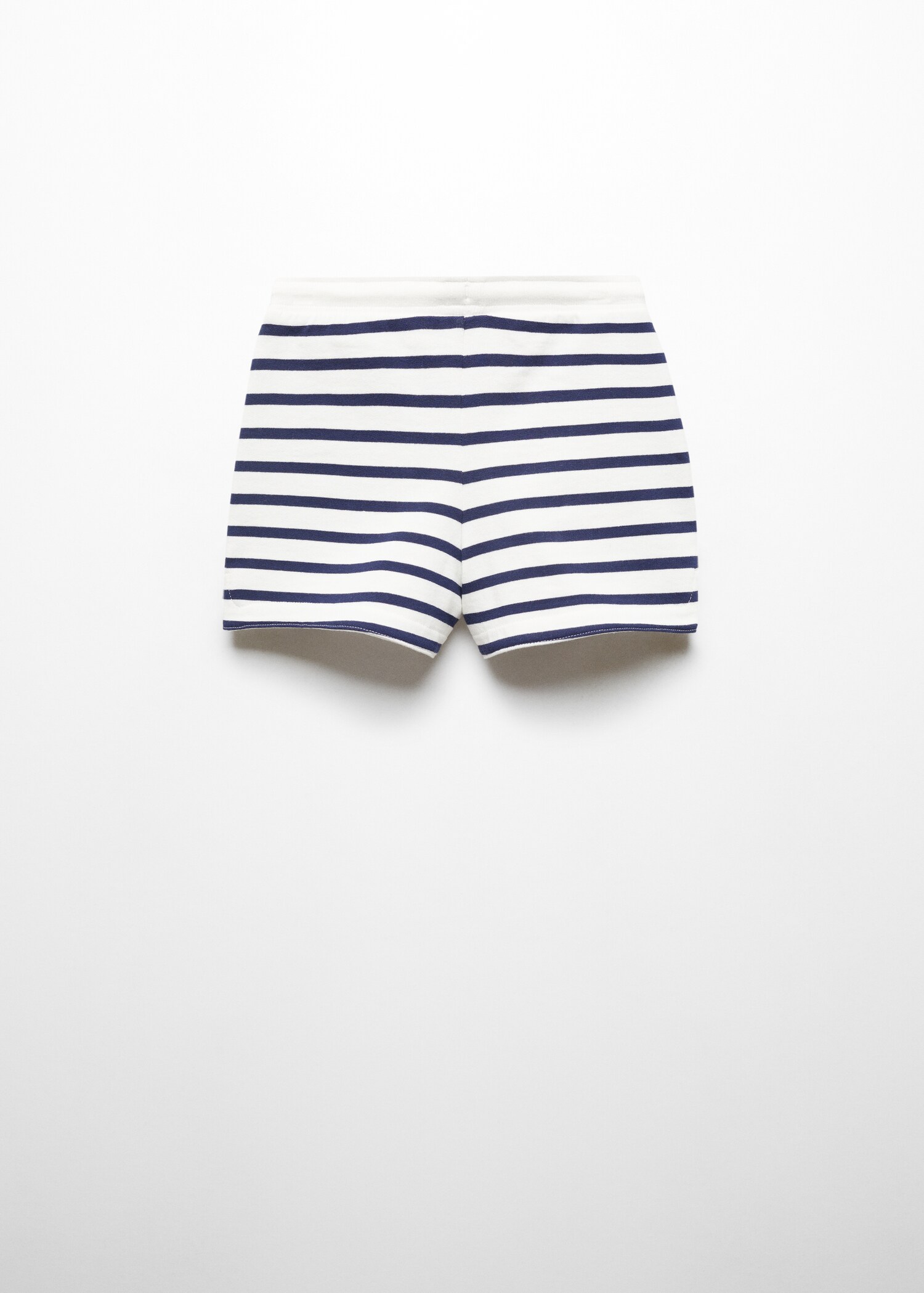 Striped cotton shorts - Reverse of the article
