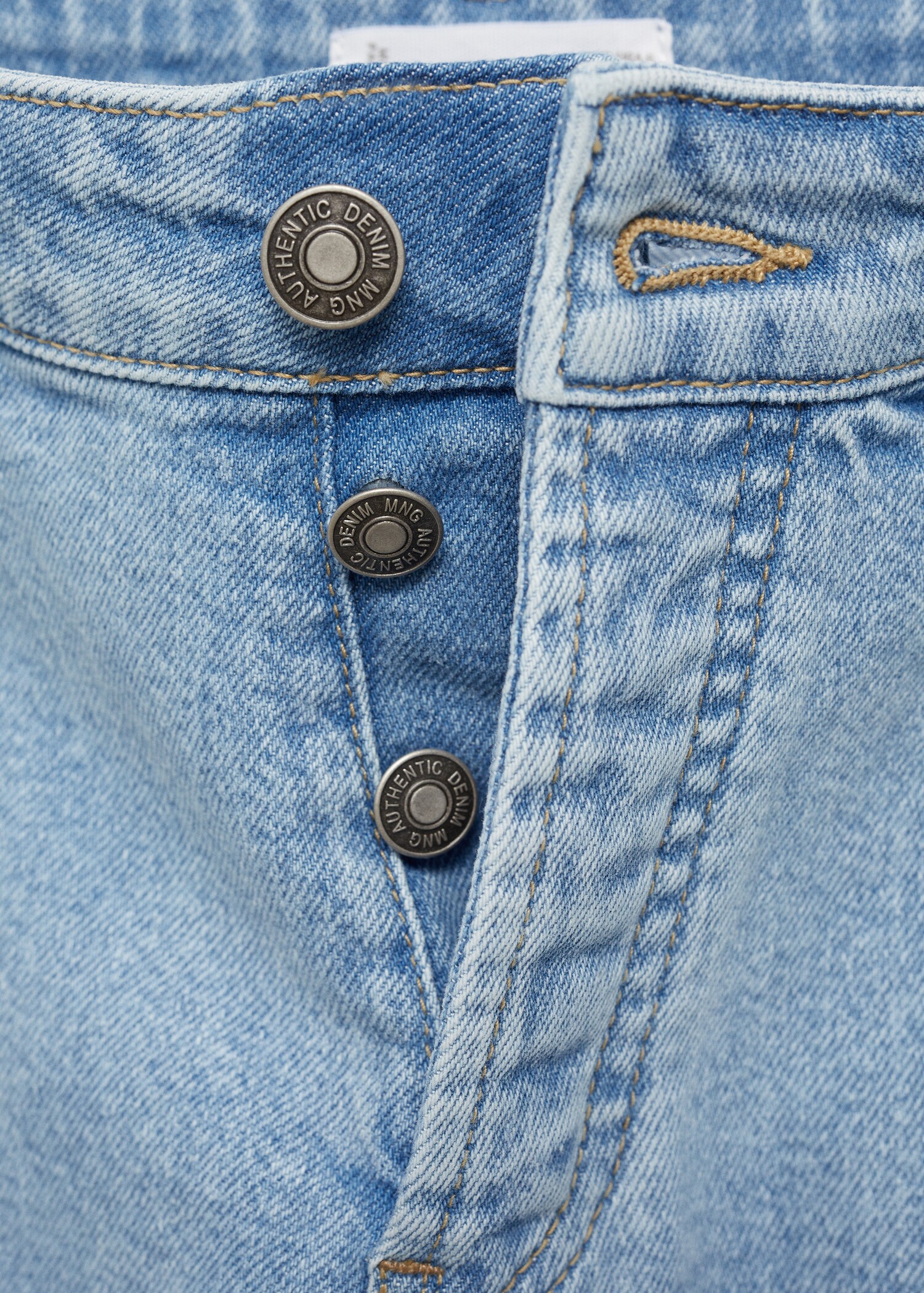 Cotton denim bermuda shorts - Details of the article 8