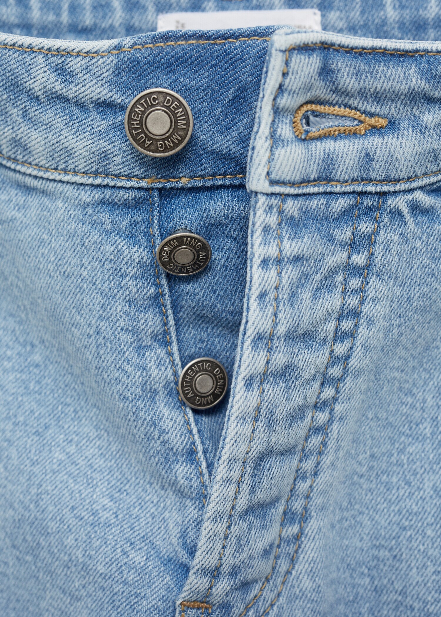 Cotton denim Bermuda shorts - Details of the article 8