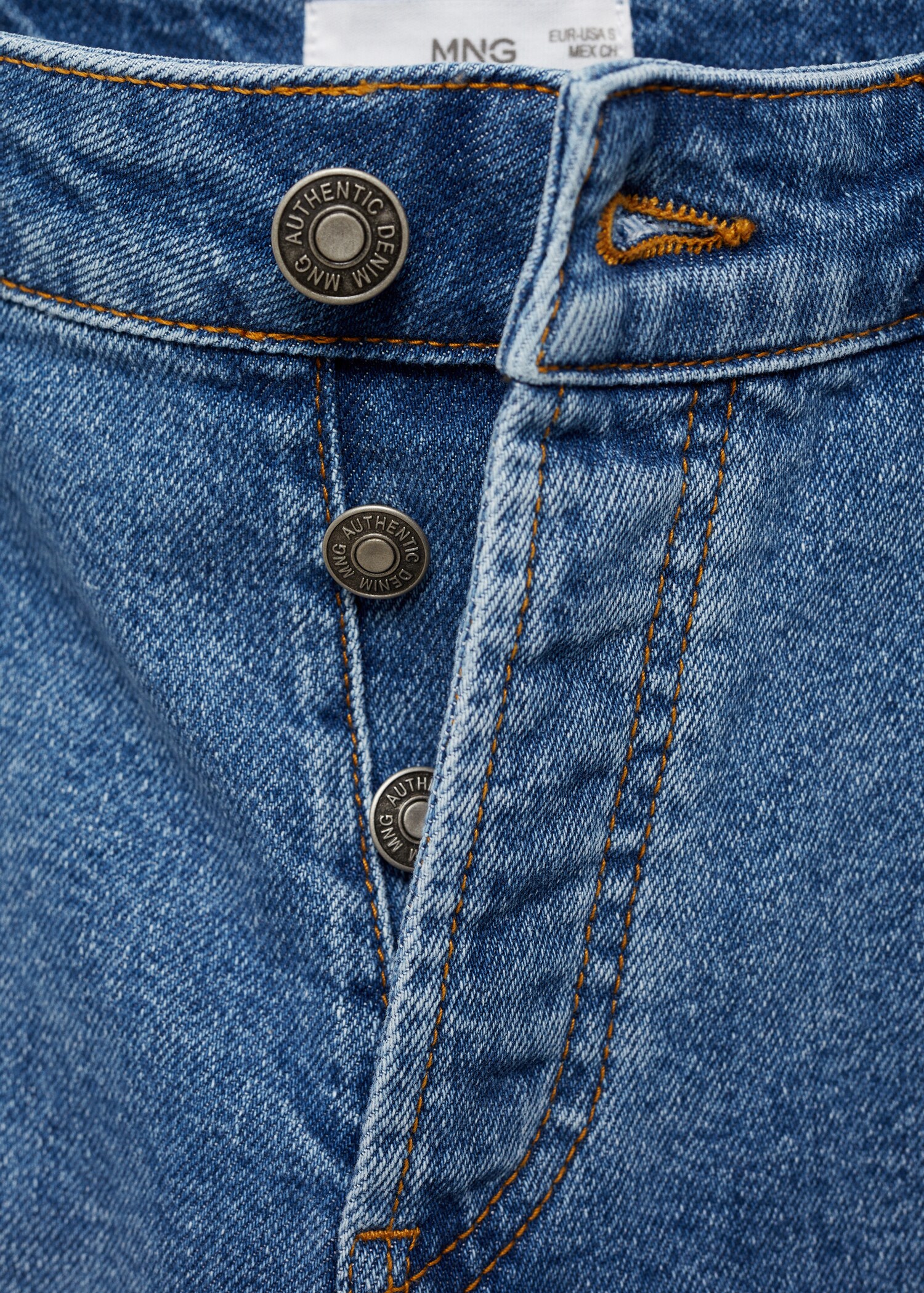 Cotton denim bermuda shorts - Details of the article 8