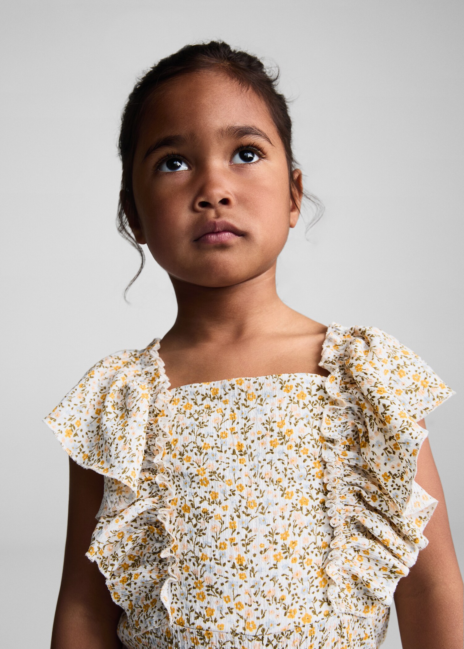 Ruffle floral jumpsuit - Details of the article 1