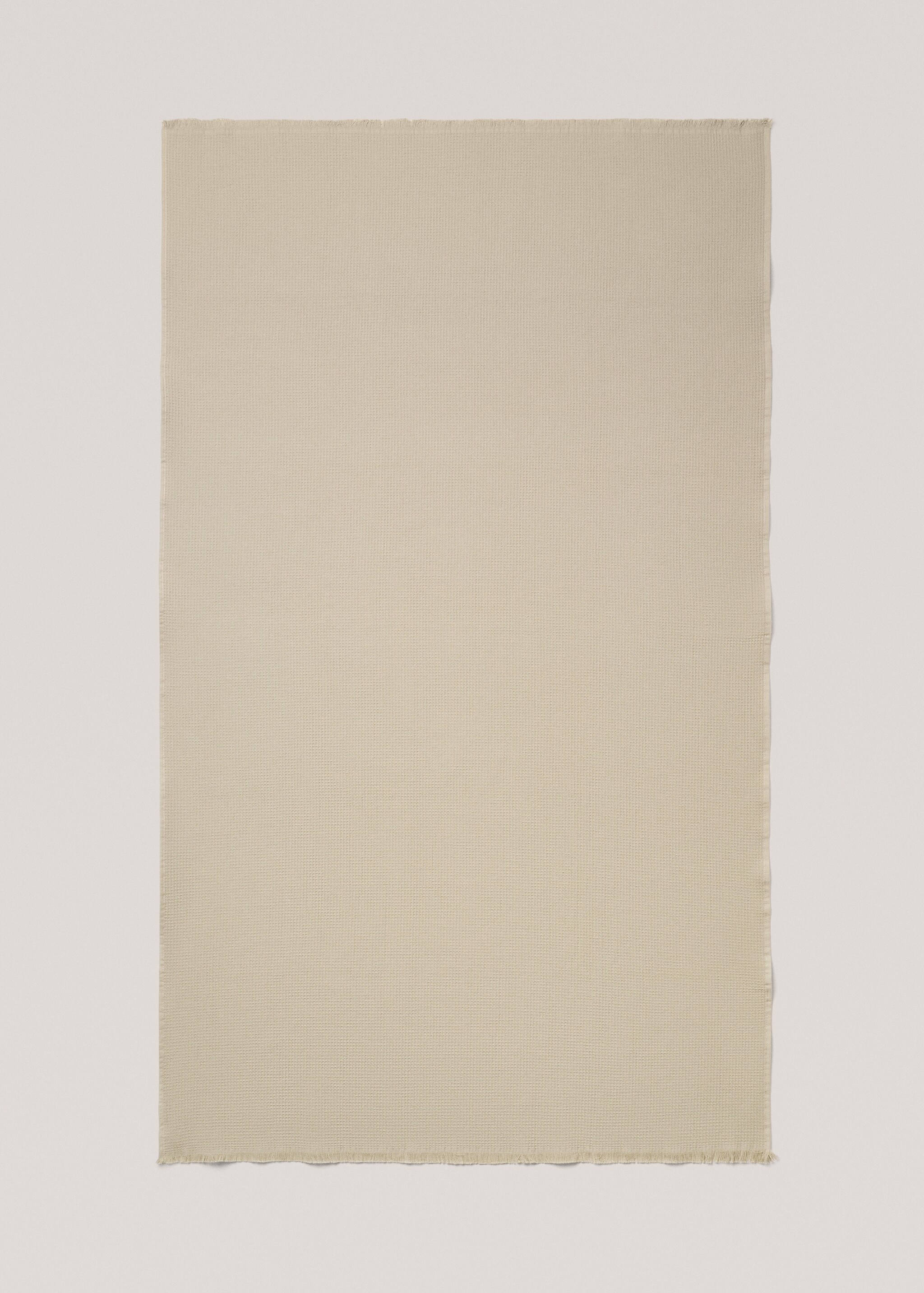 Pamučni ručnik za tuširanje waffle strukture s resama 90 x 150 cm - Artikl bez modela