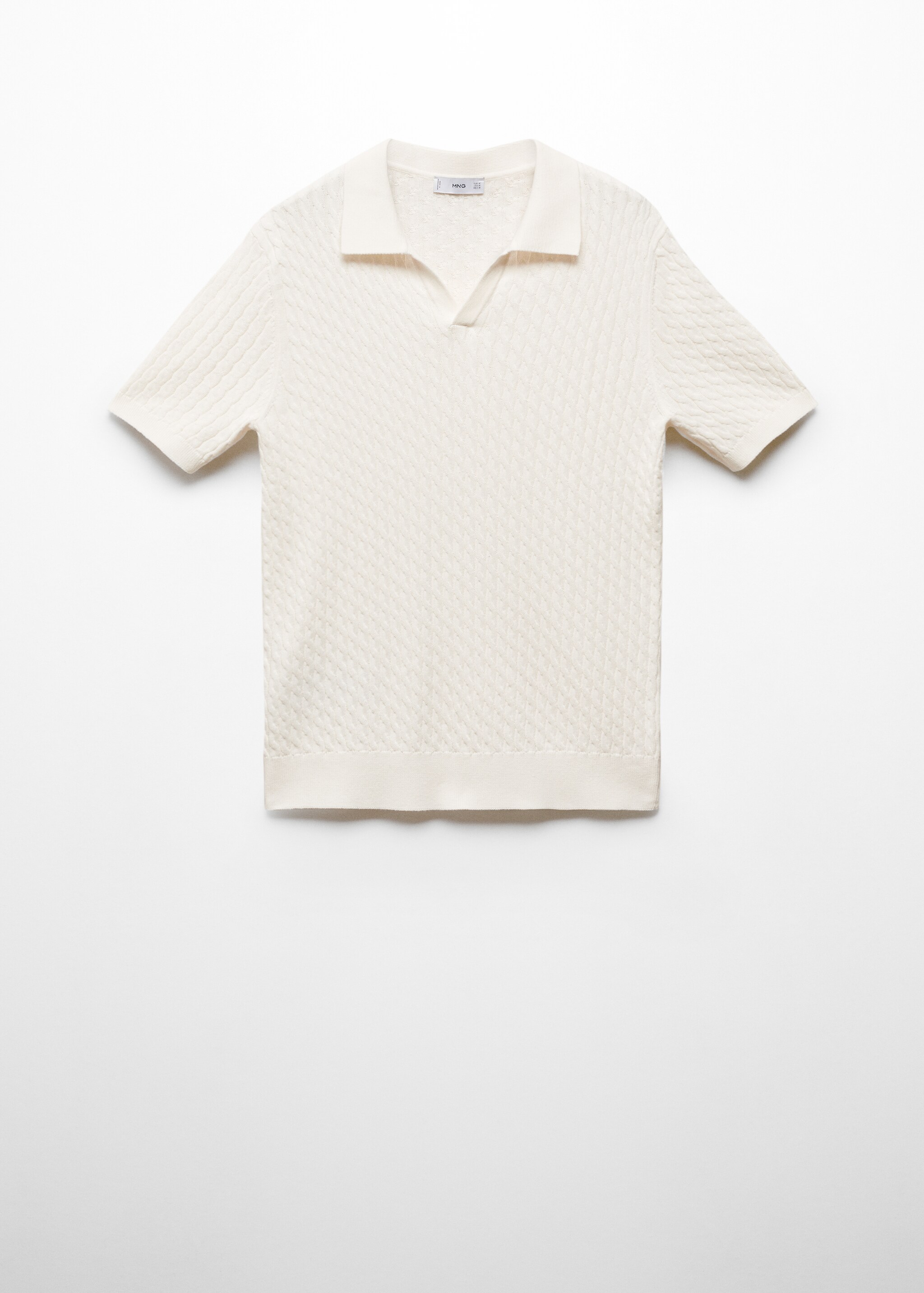 100% braided cotton polo - Article without model