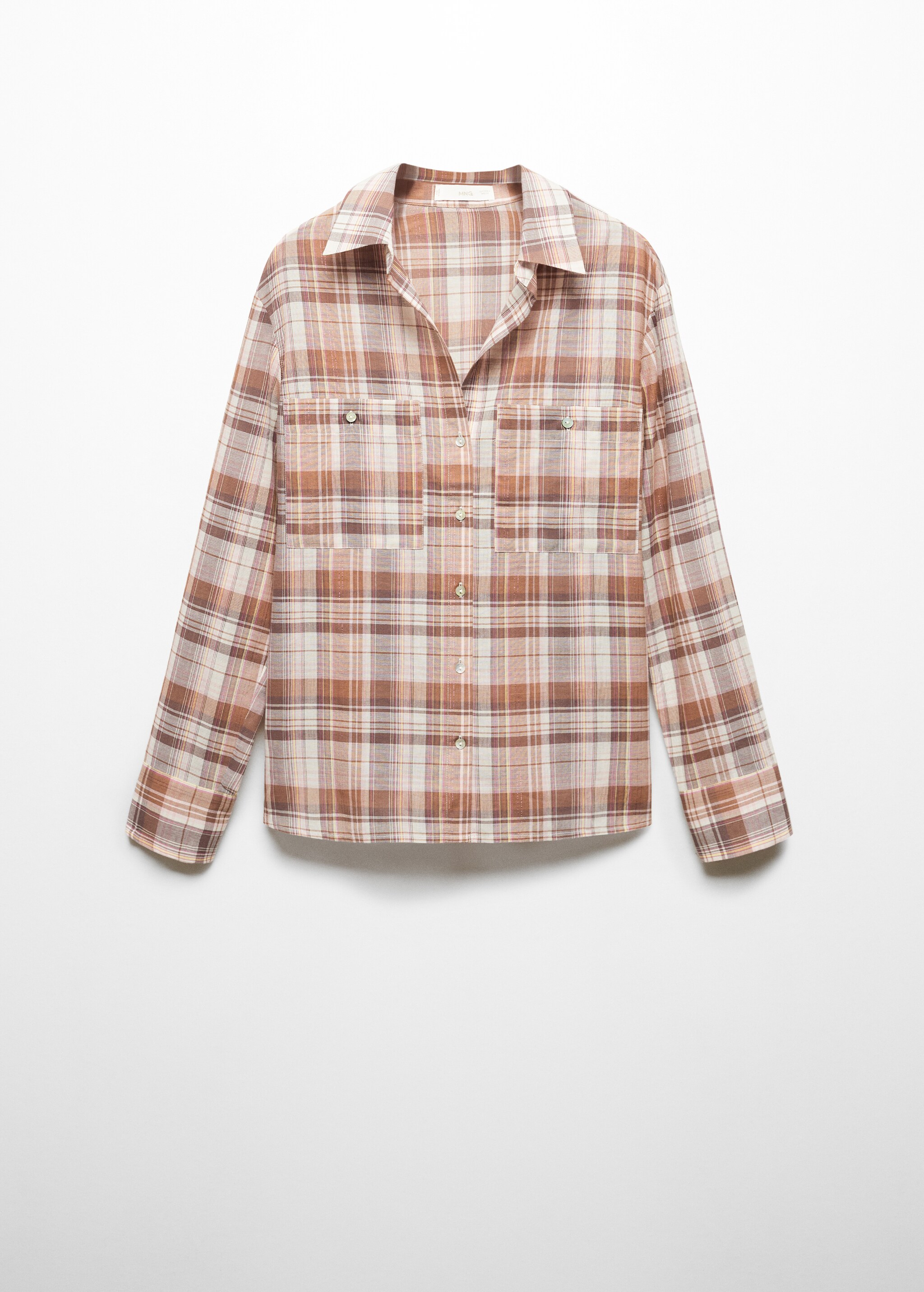 Chest-pocket check shirt - Article without model