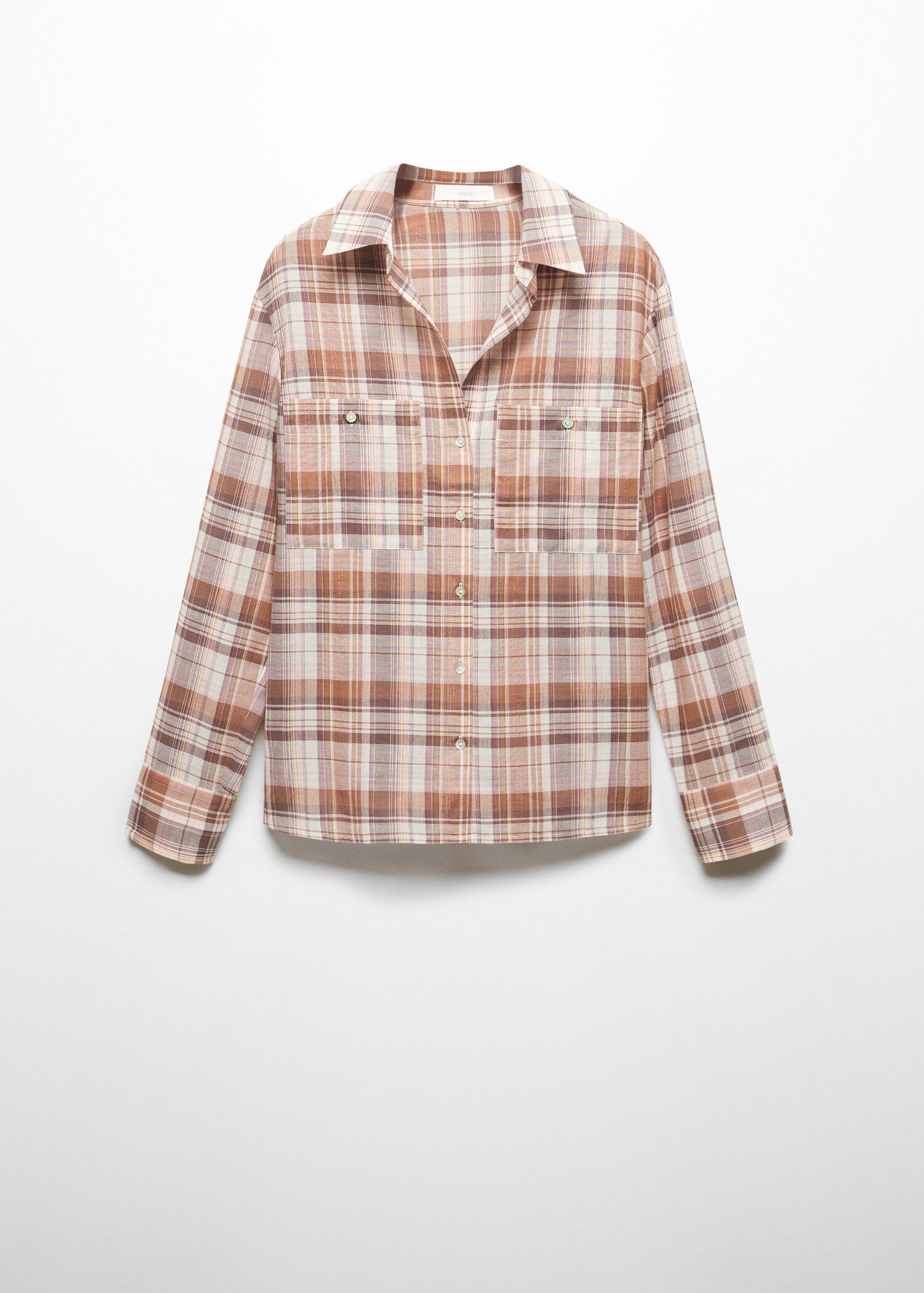 Chest-pocket check shirt - Article without model