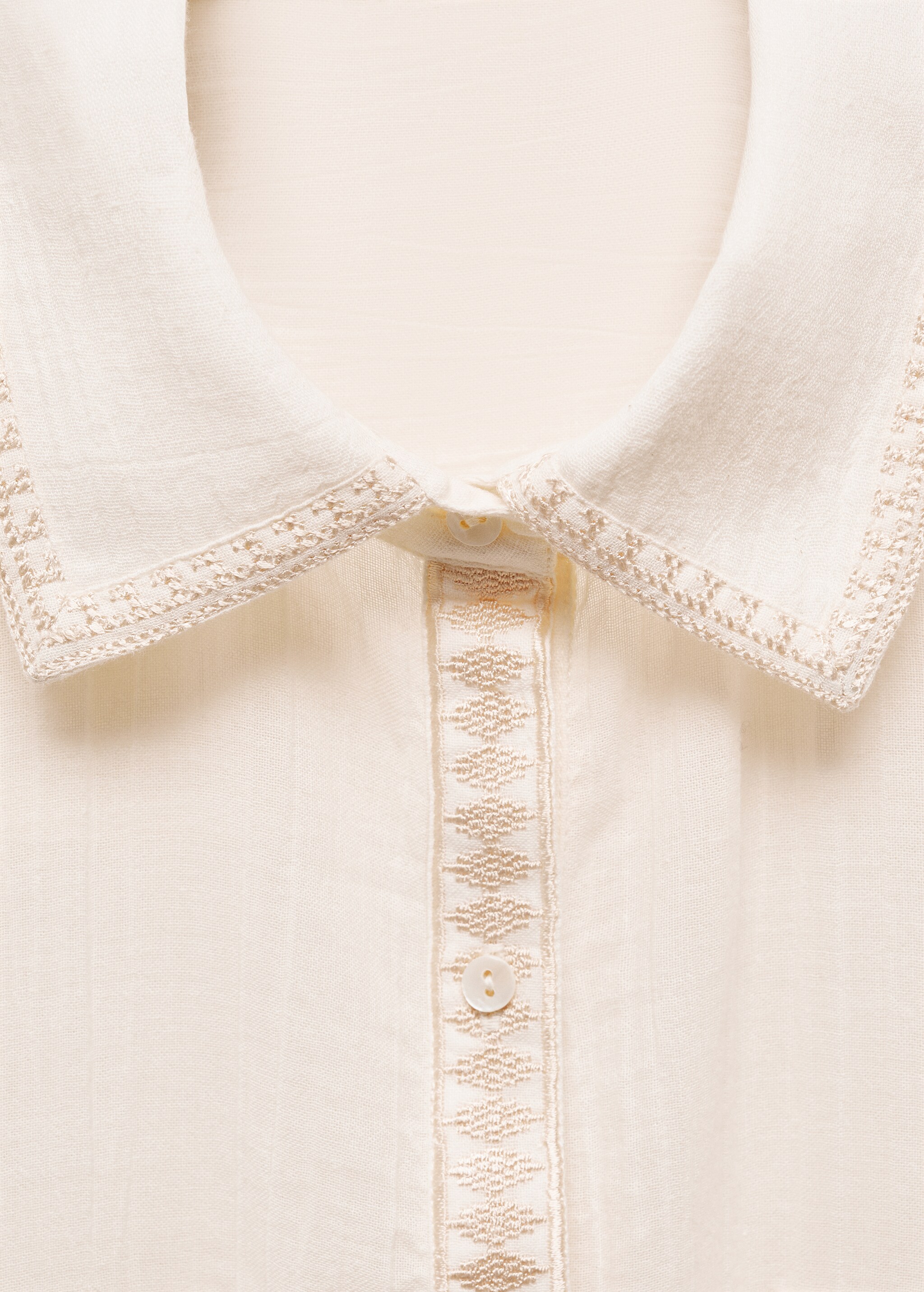Cotton shirt with embroidery detail - Details of the article 8