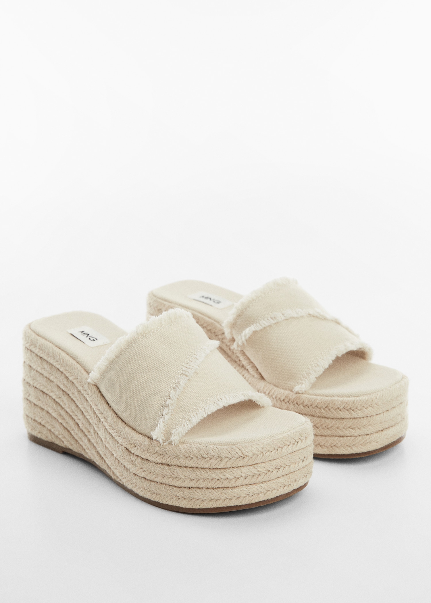 Esparto platform sandals - Medium plane