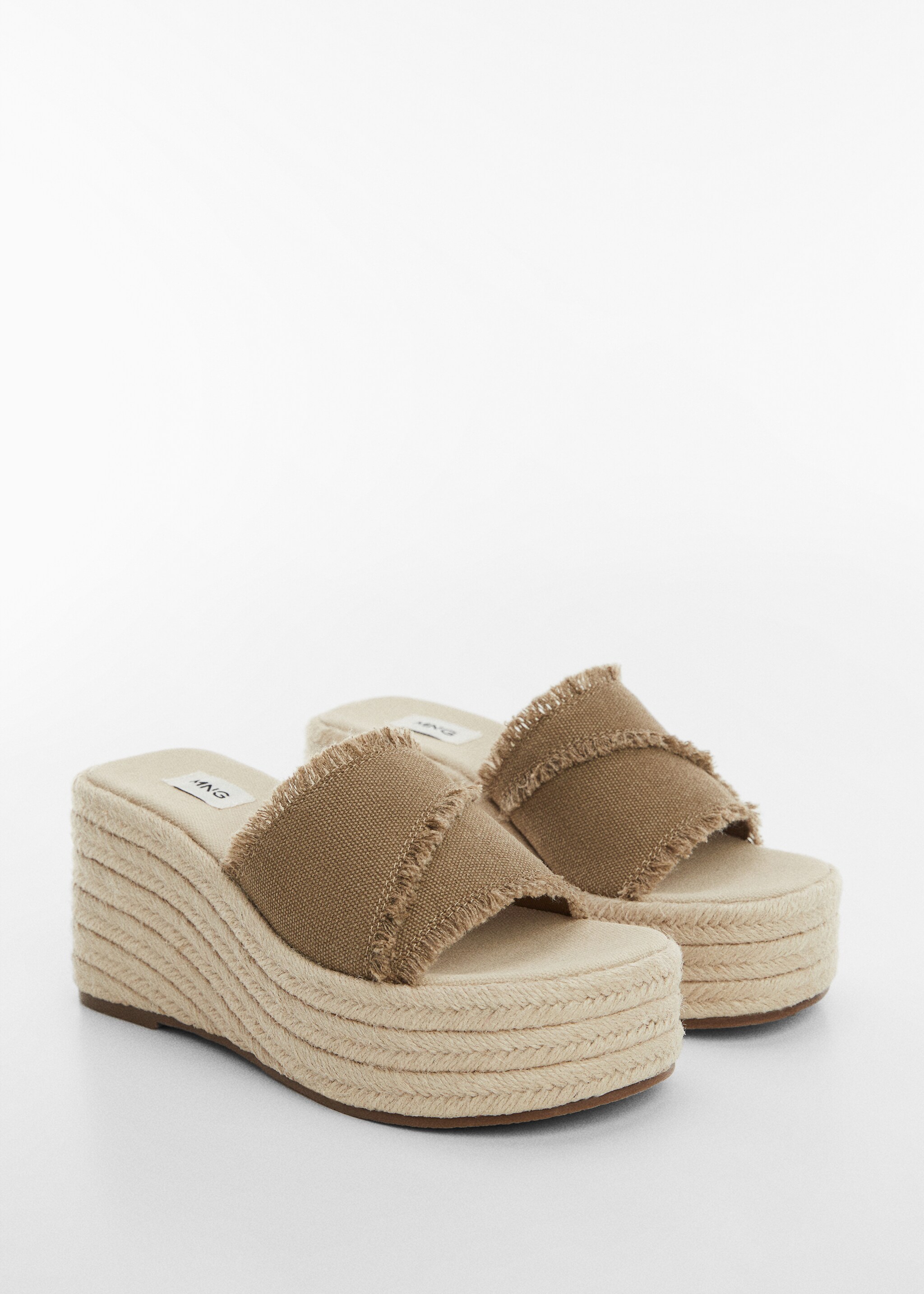 Espadrillesandalen met plateauzolen - Middenvlak