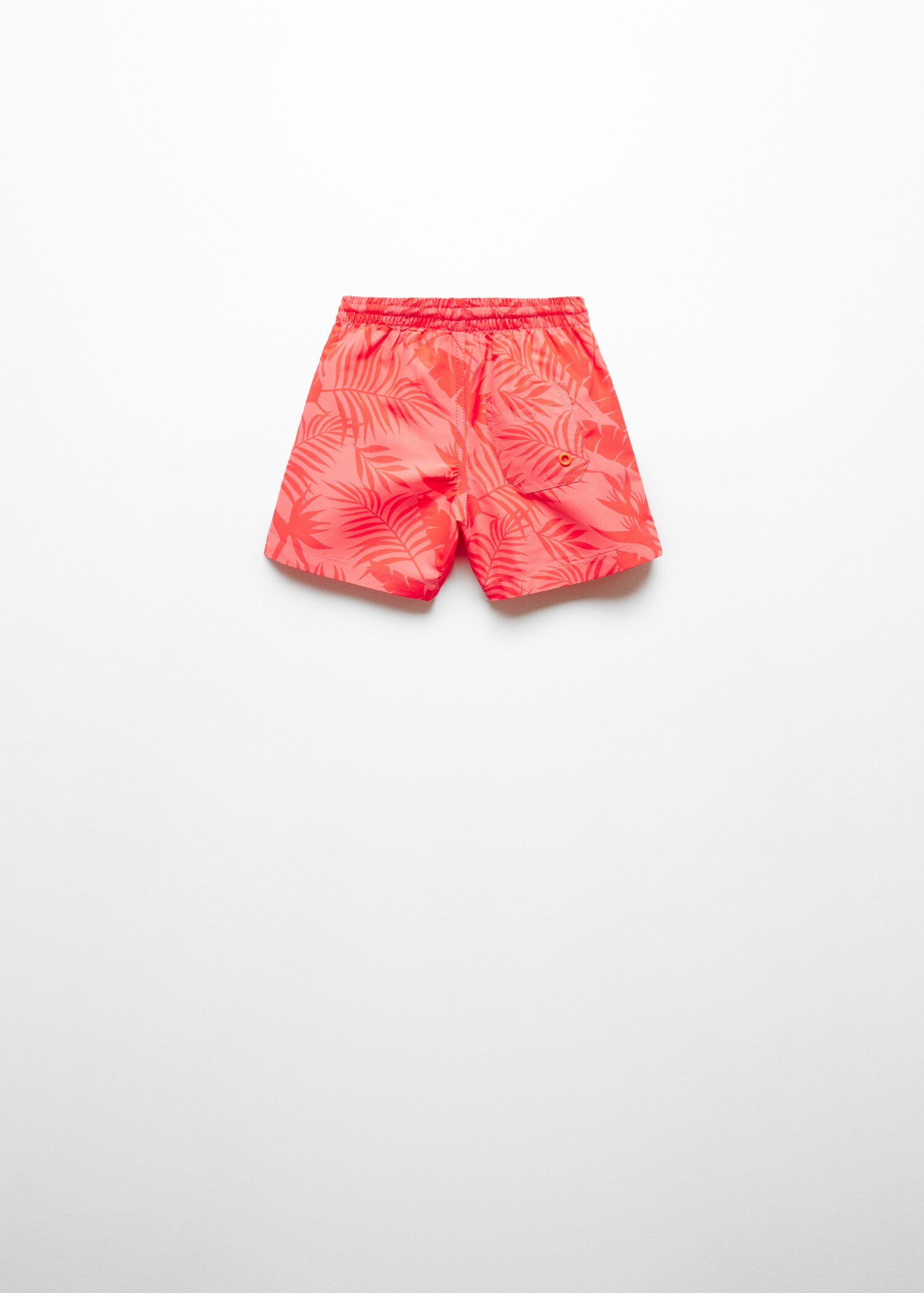 Leaf-print swimsuit - Reverse of the article