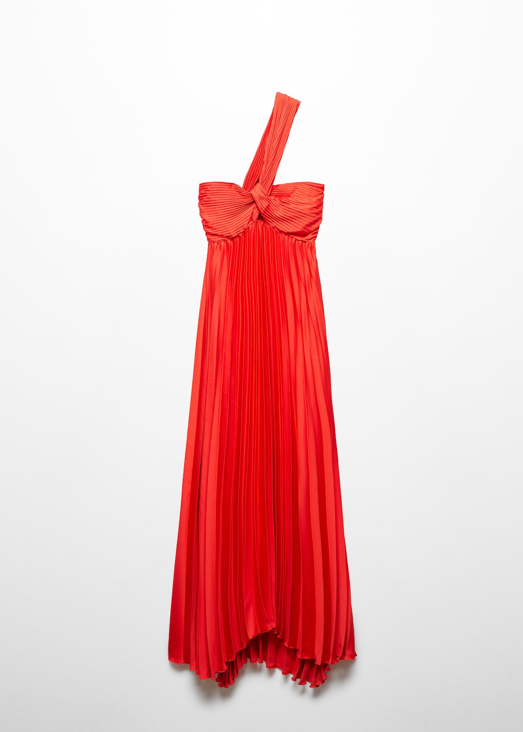 Robe asymetrique plissee
