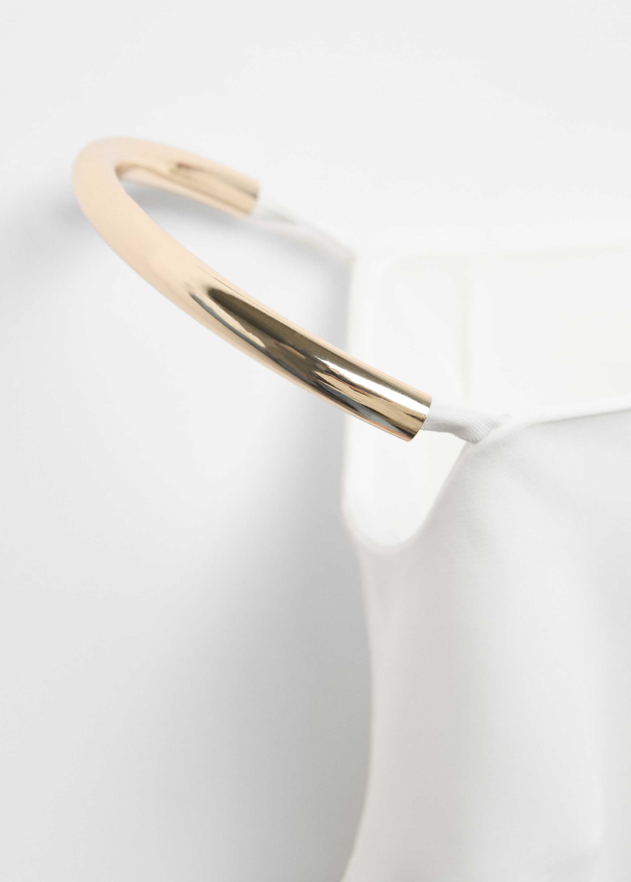فستان بدون حمالات بتفاصيل معدنية - تفاصيل المنتج 8