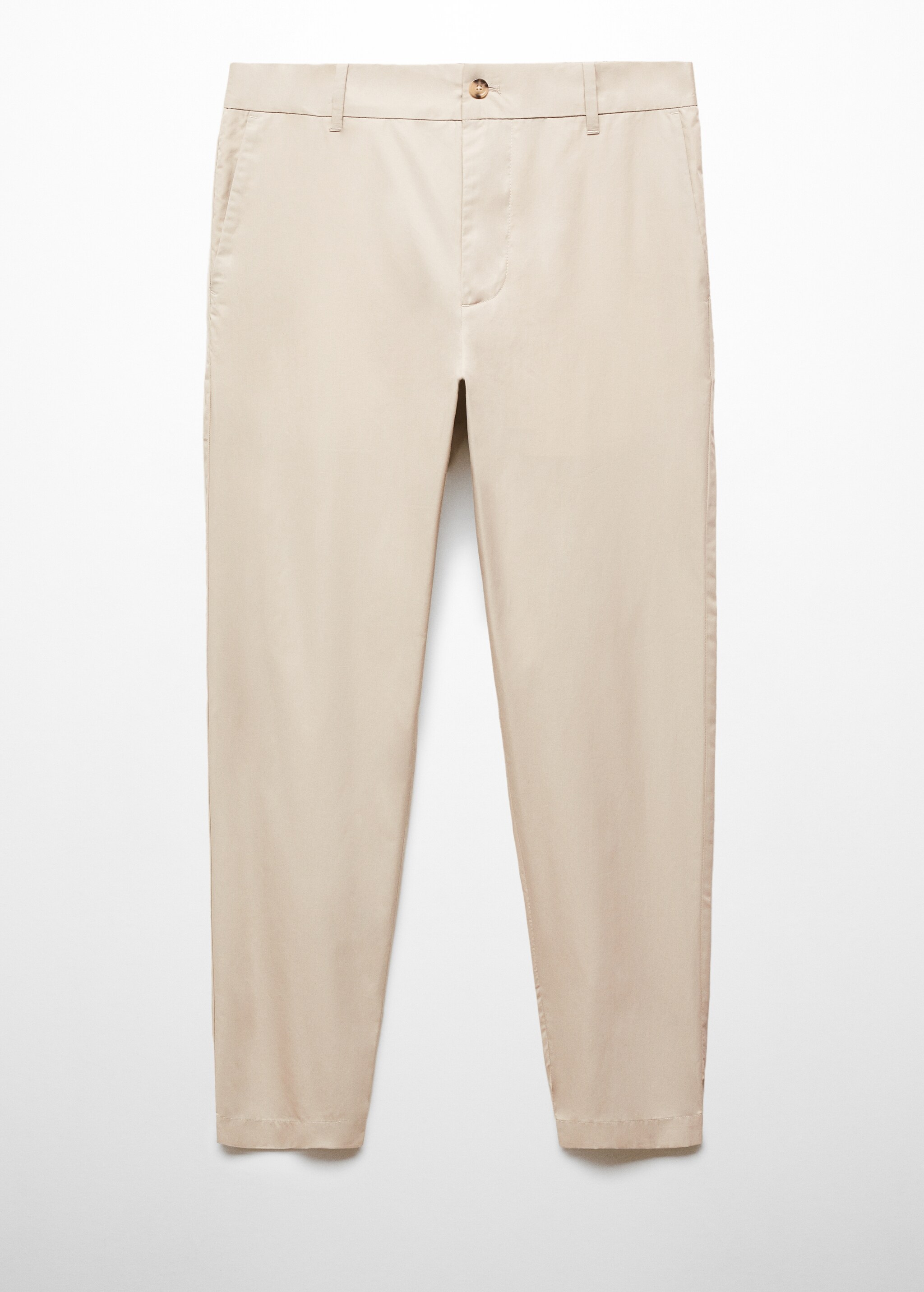 100% slim-fit cotton trousers - Article without model