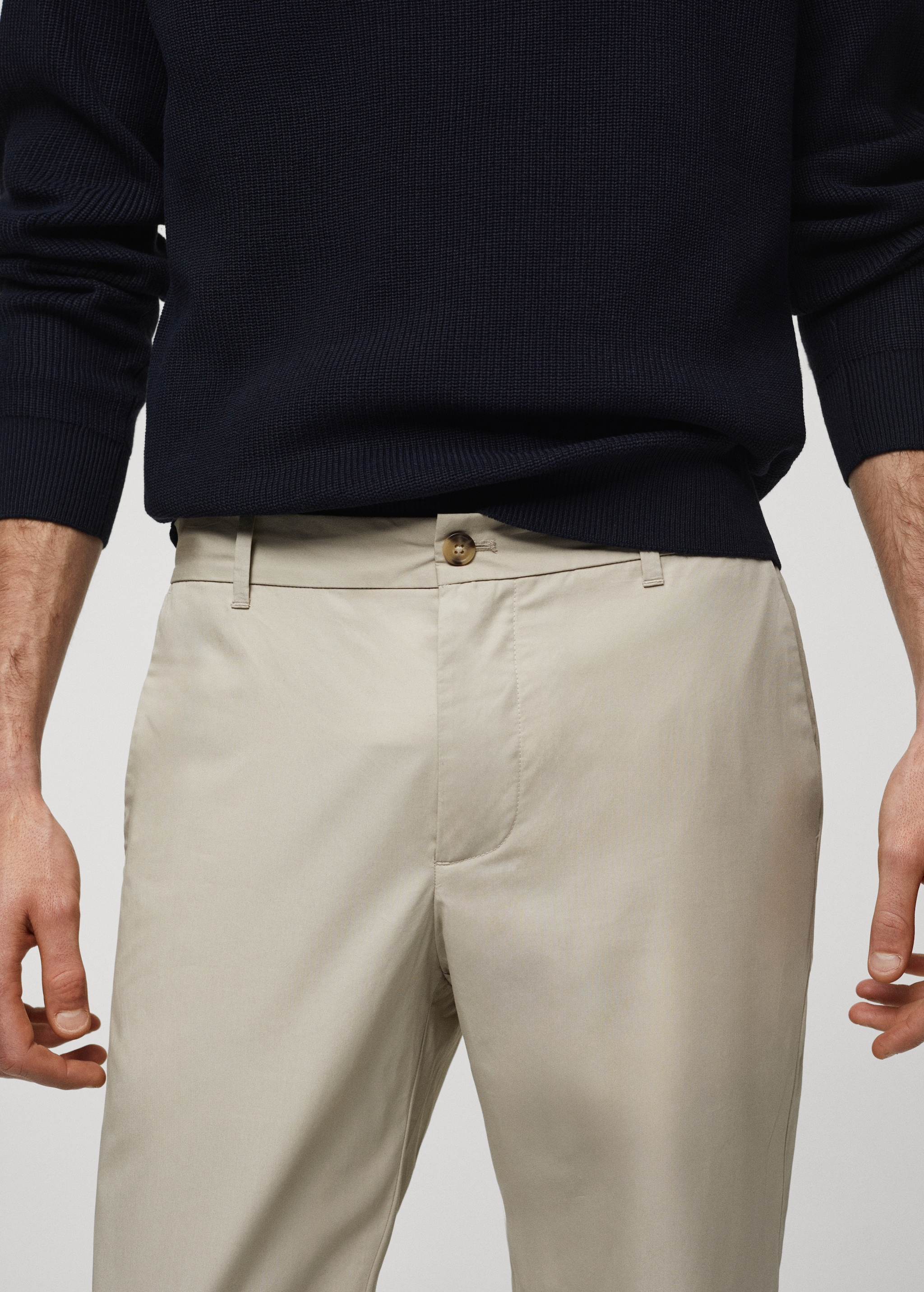 Pantalon 100 % coton slim-fit - Détail de l'article 1