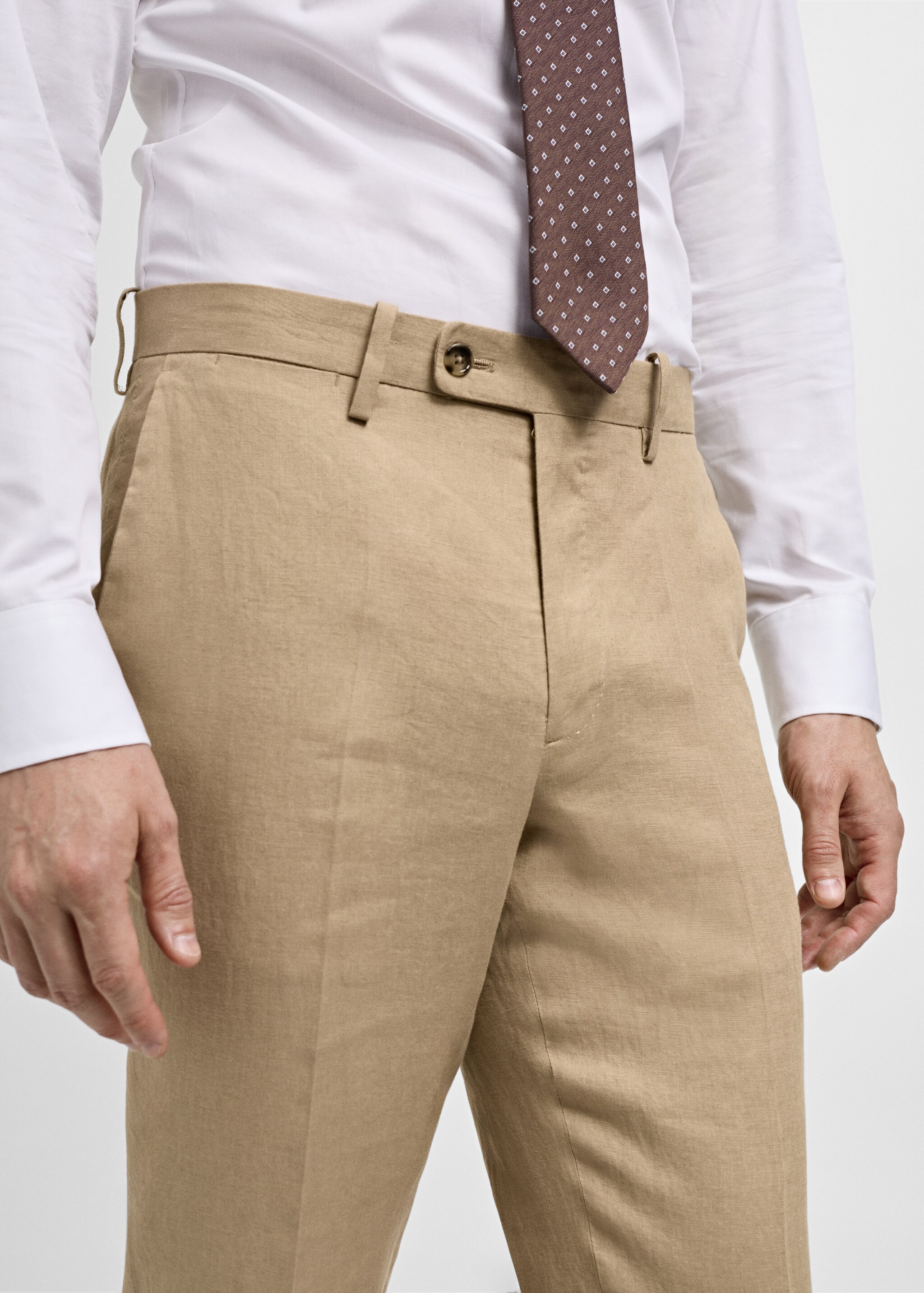 Pantalon costume slim-fit 100 % lin - Détail de l'article 1