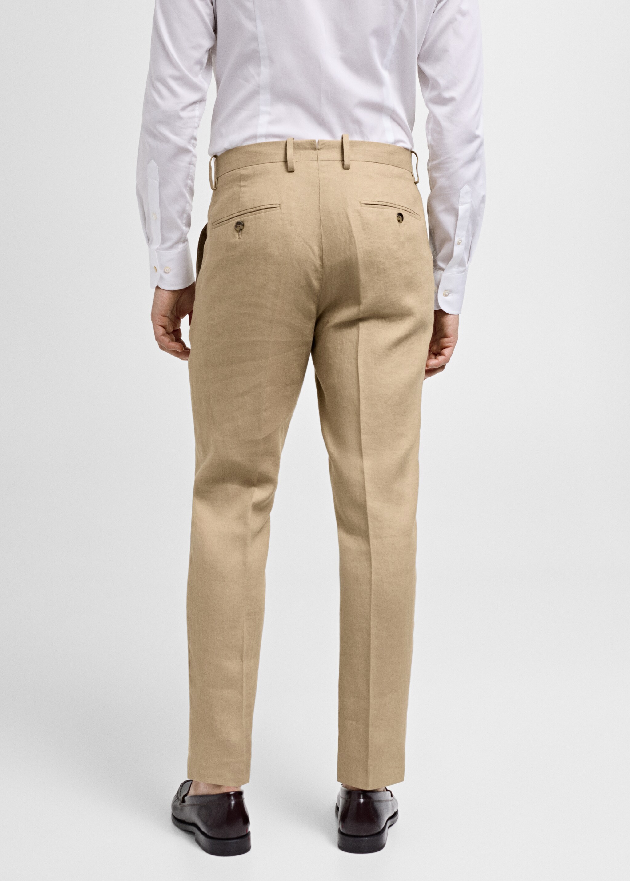 Pantalon costume slim-fit 100 % lin - Verso de l’article