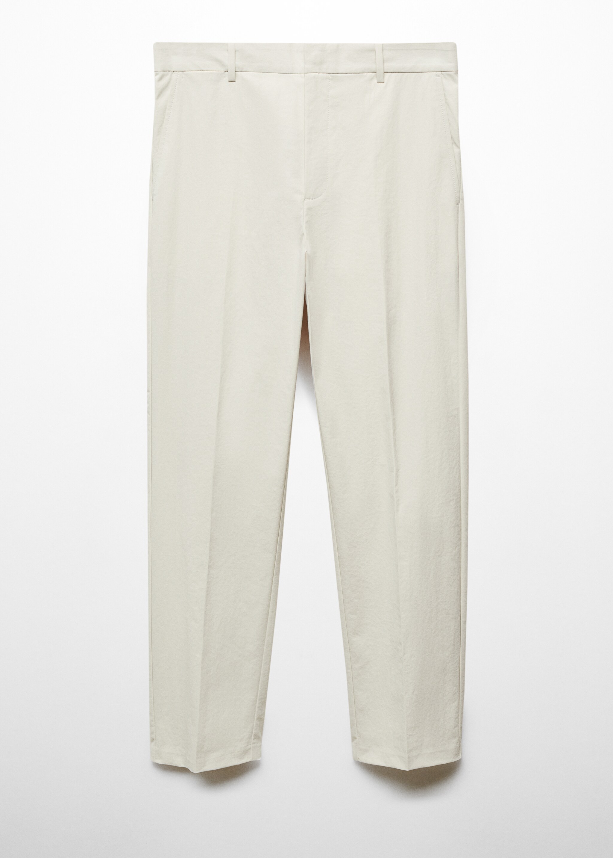 Slim fit technical fabric trousers - Article without model