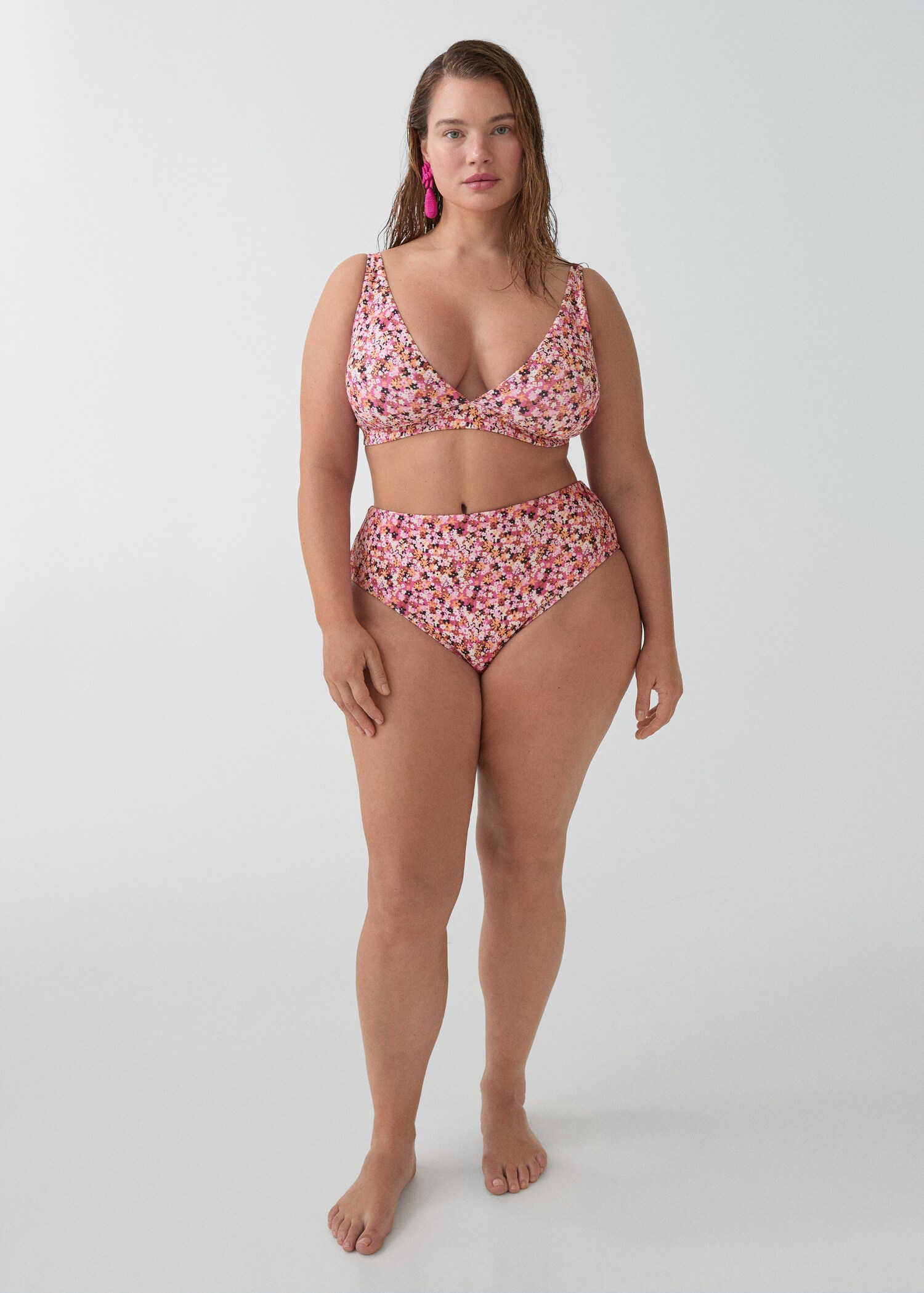 Yüksek bel çiçekli bikini altı - Ürün detayı 3