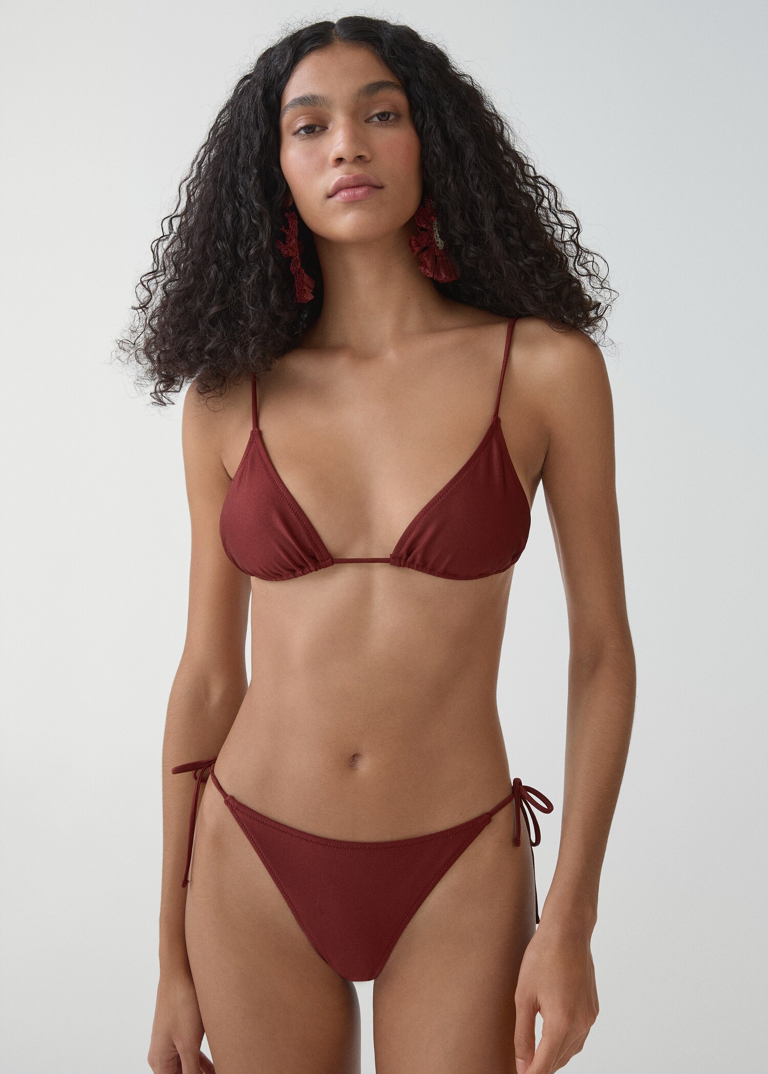Tie bikini bottom - Medium plane