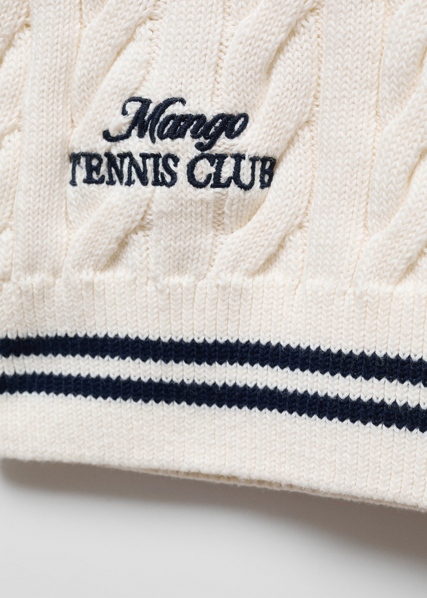 Knitted braided stripes sweater - Details of the article 8