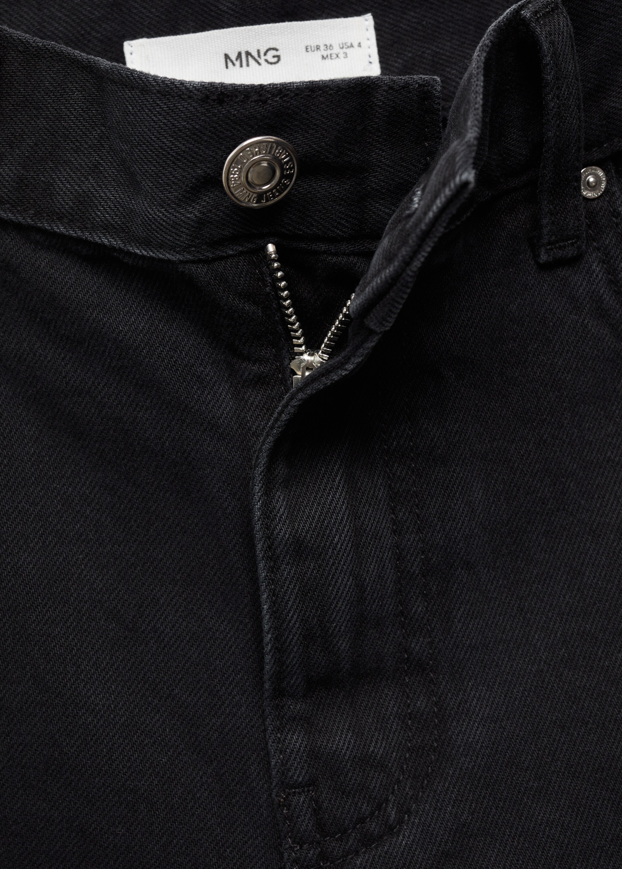 High-rise denim shorts - Details of the article 8