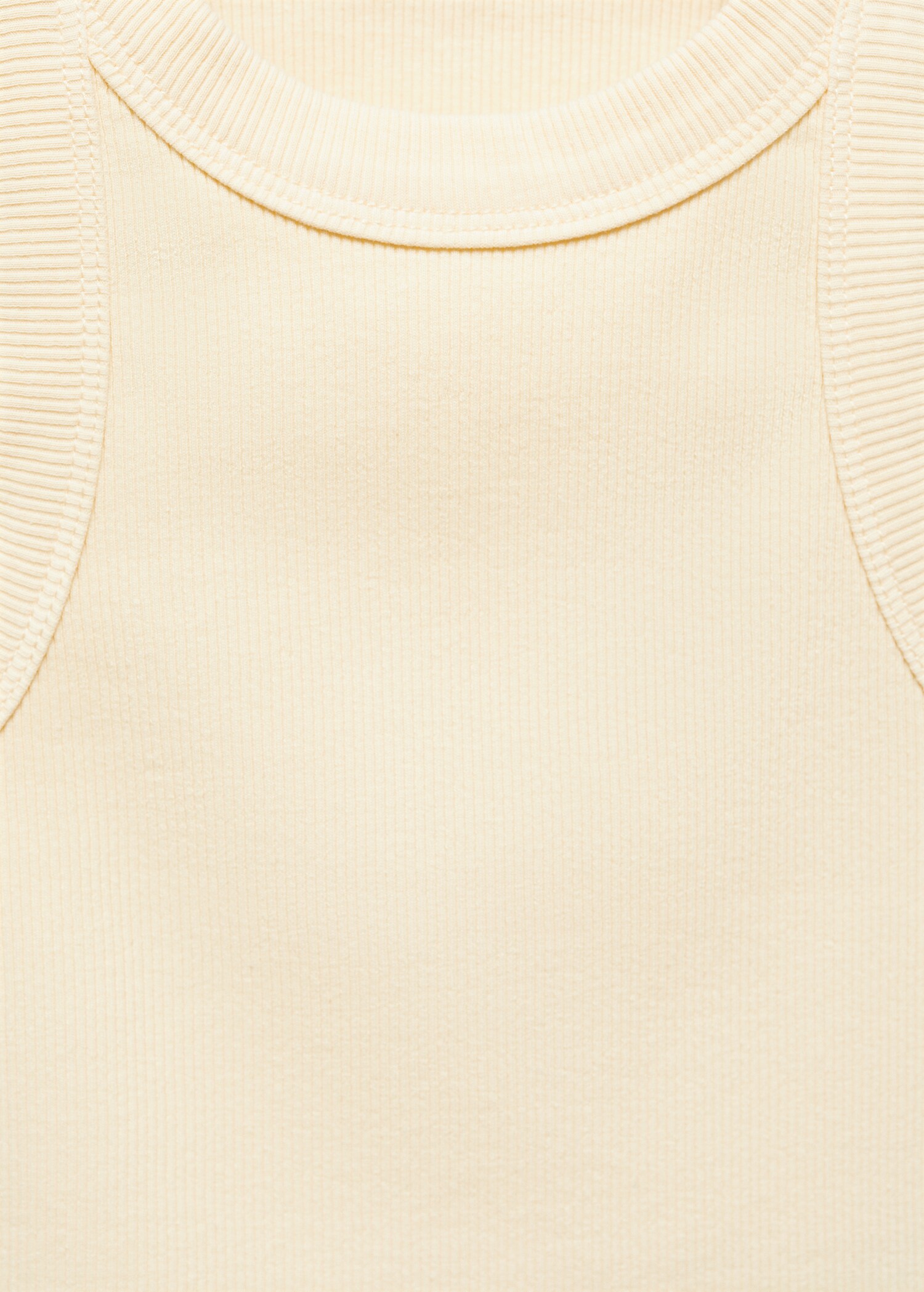 Ribbed strap T-shirt - Details of the article 8