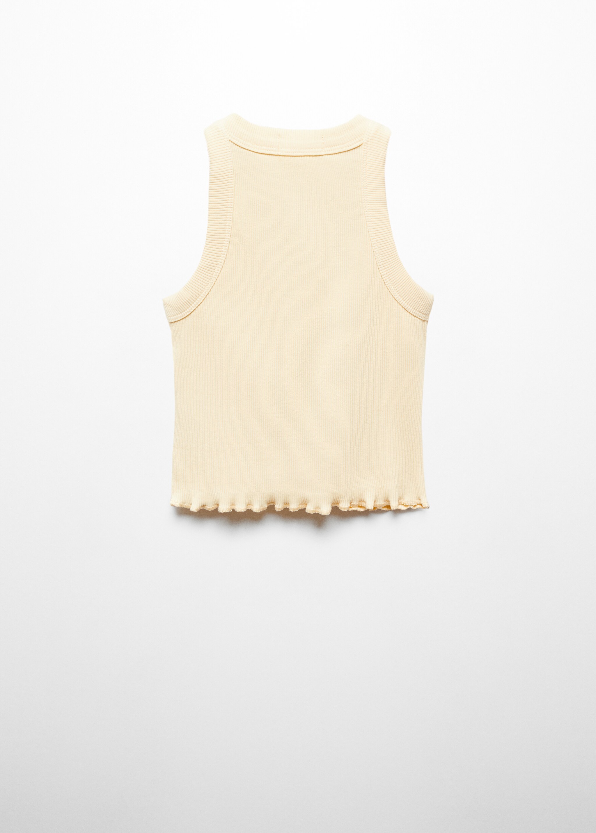 Ribbed strap T-shirt - Reverse of the article