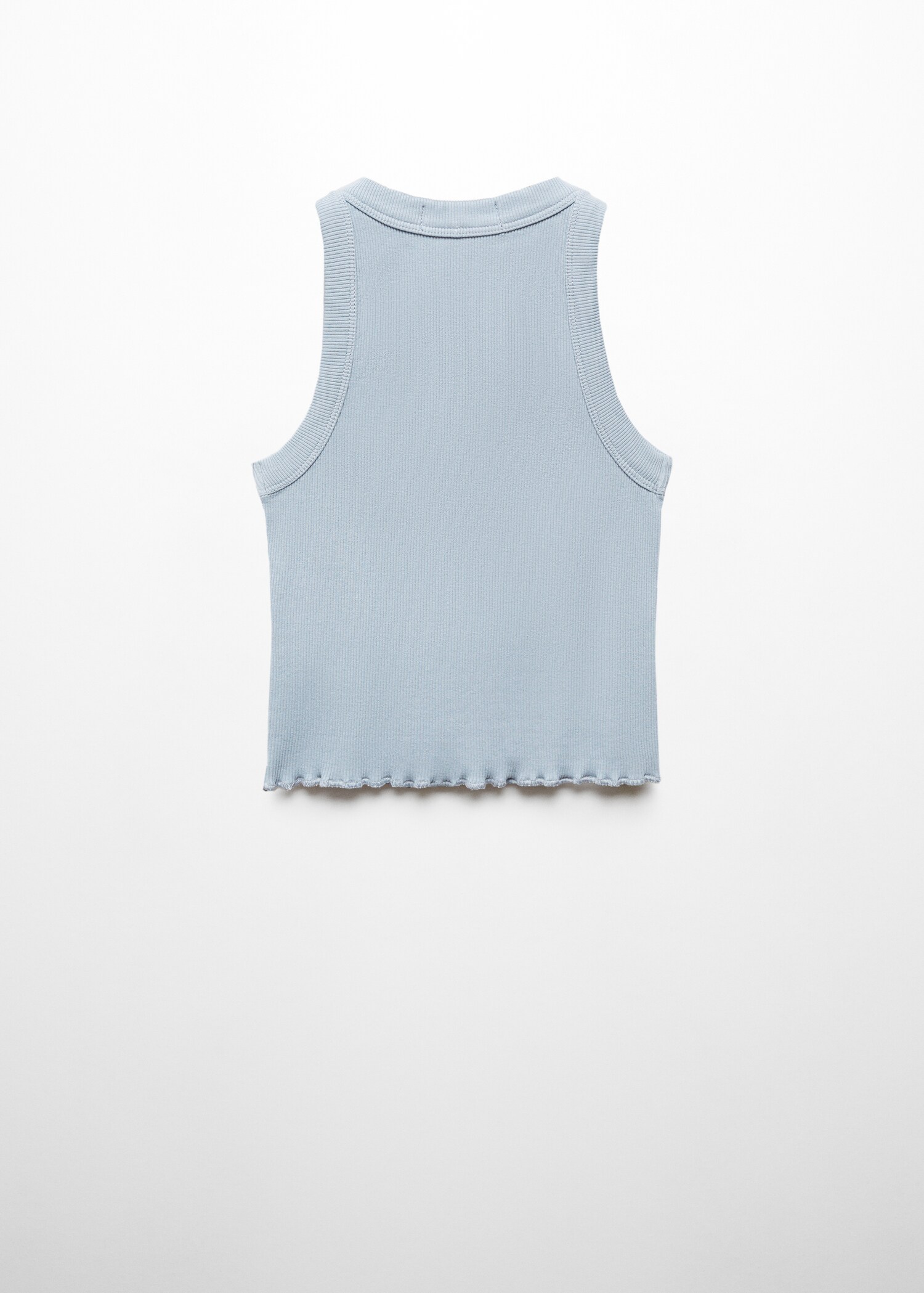 Ribbed strap T-shirt - Reverse of the article