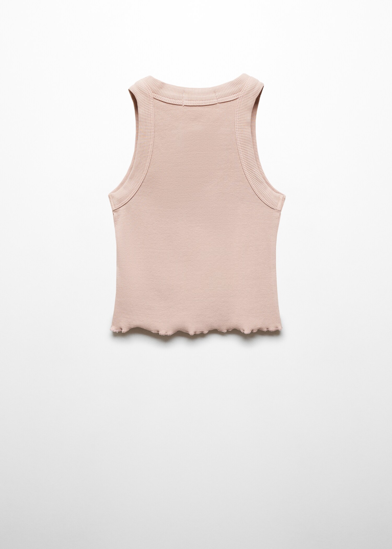 Ribbed strap T-shirt - Reverse of the article