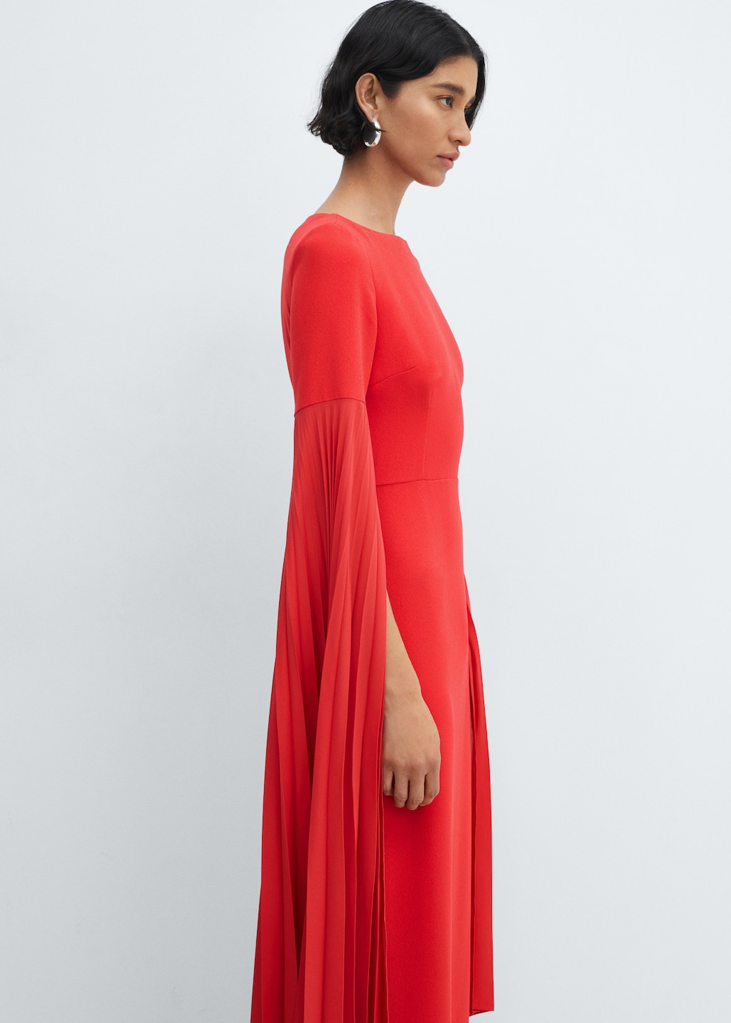 Pleated Sleeve Dress pleated-sleeve-dress