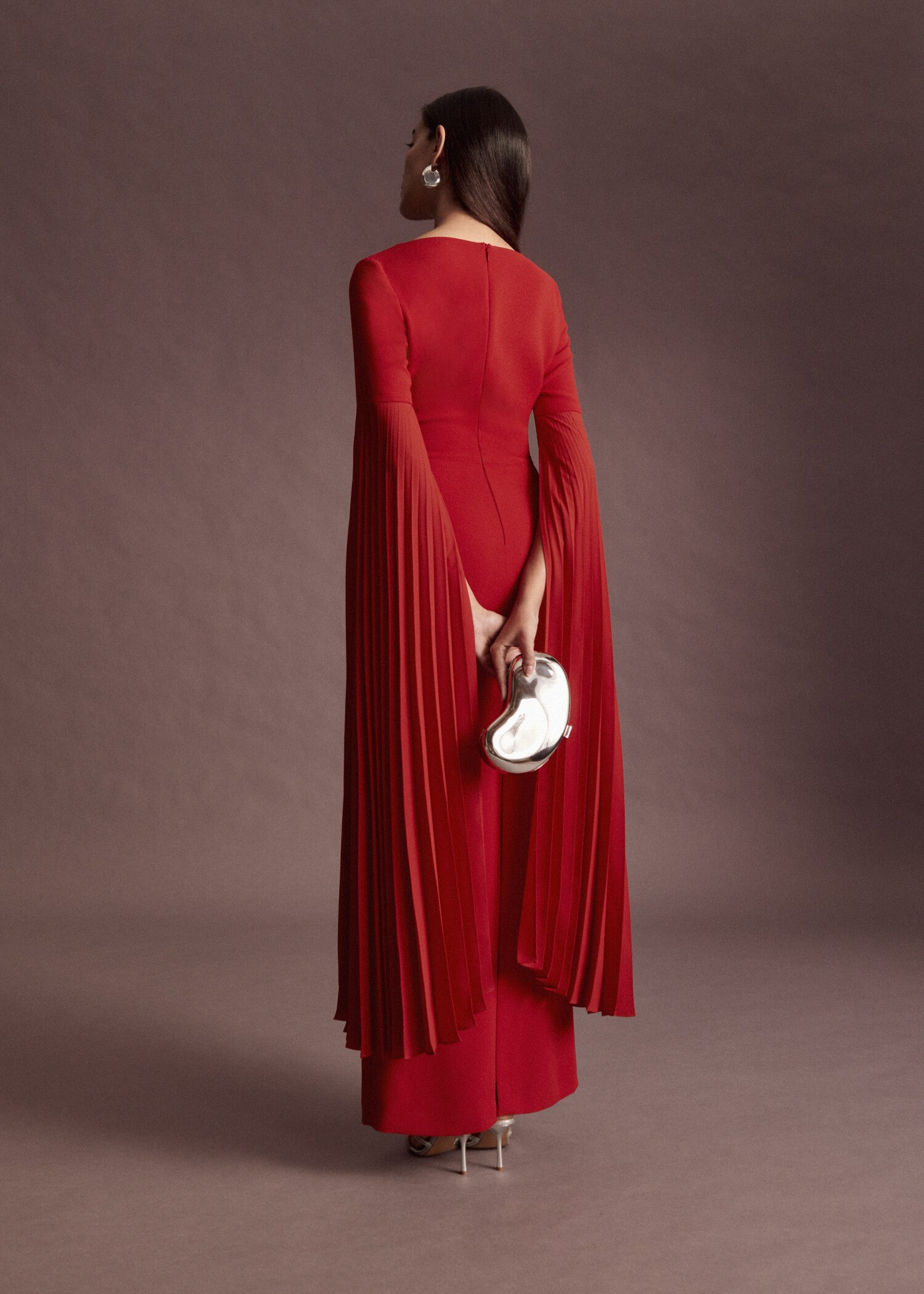 Pleated sleeve dress - Details of the article 7