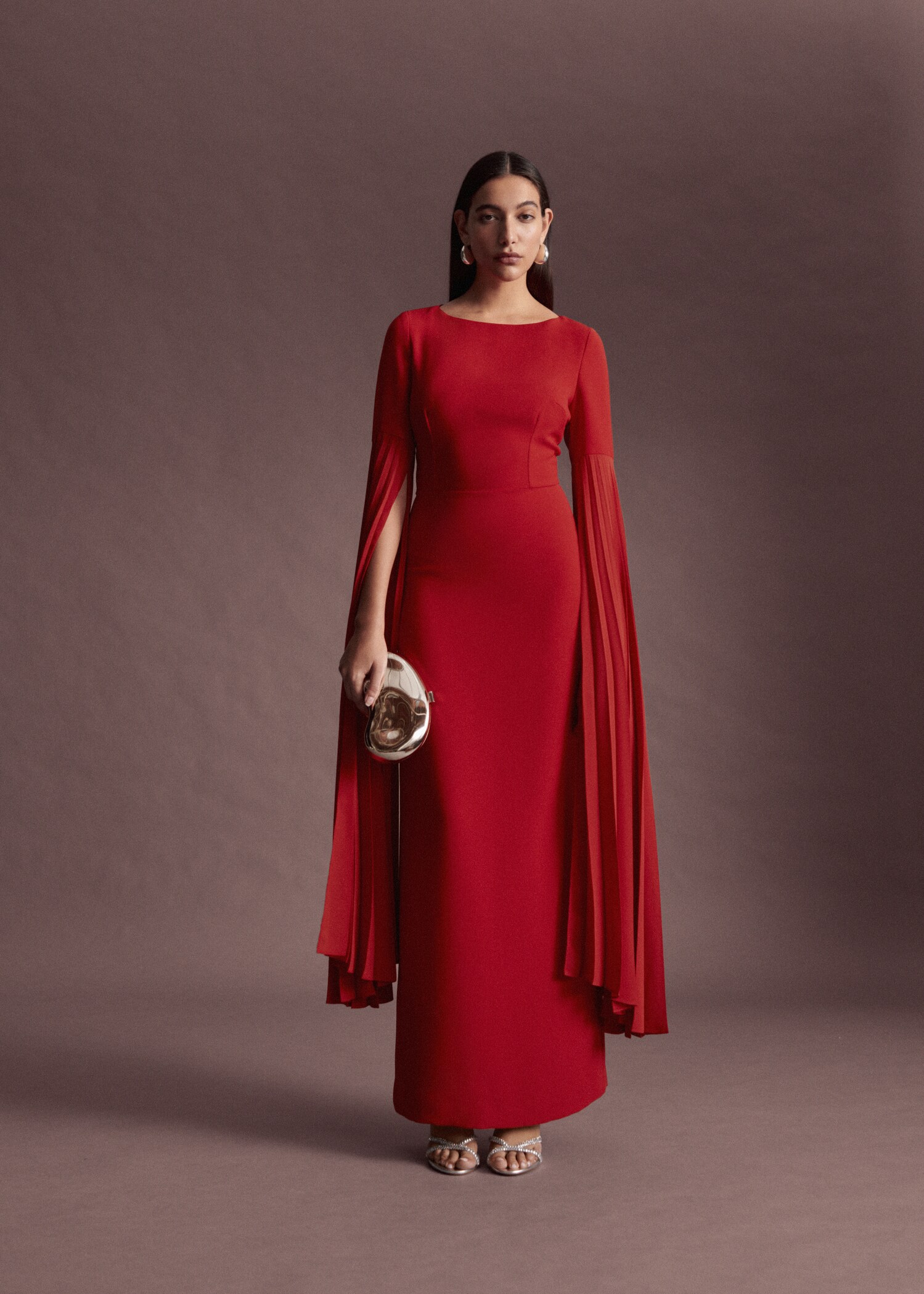 Pleated sleeve dress - Details of the article 9