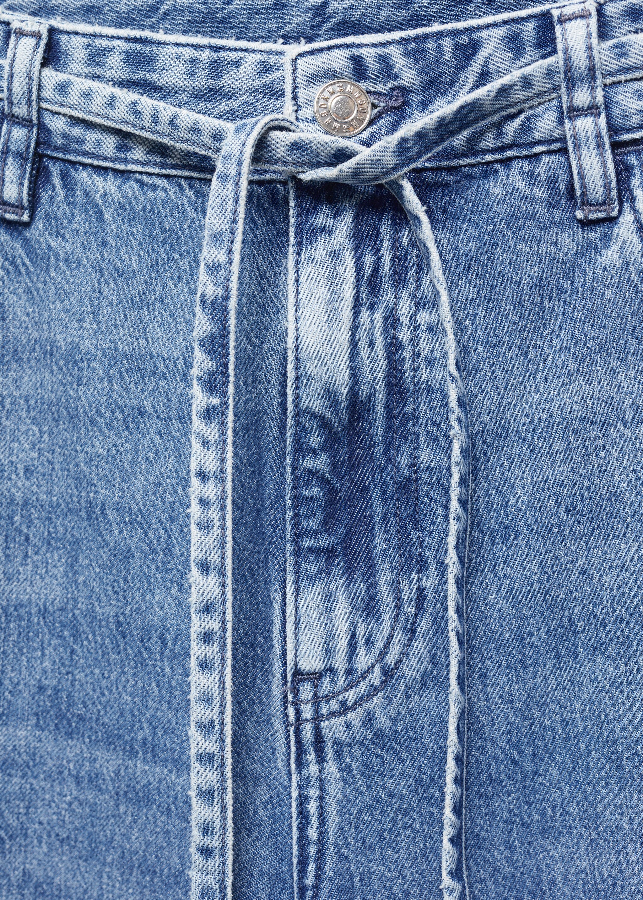 Loose-fit wideleg jeans with adjustable drawstring - Details of the article 8