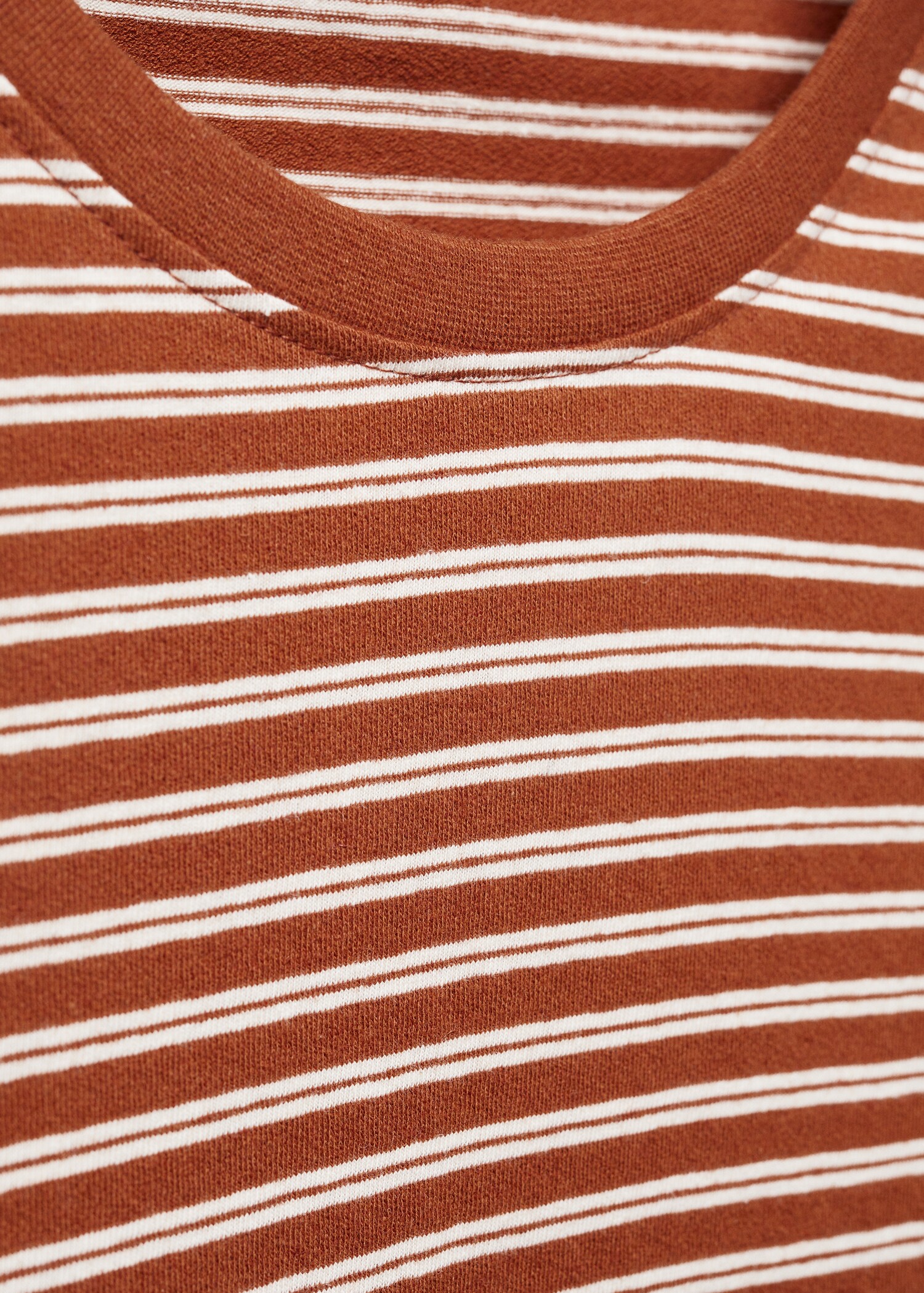 T-shirt algodão linho riscas - Pormenor do artigo 8