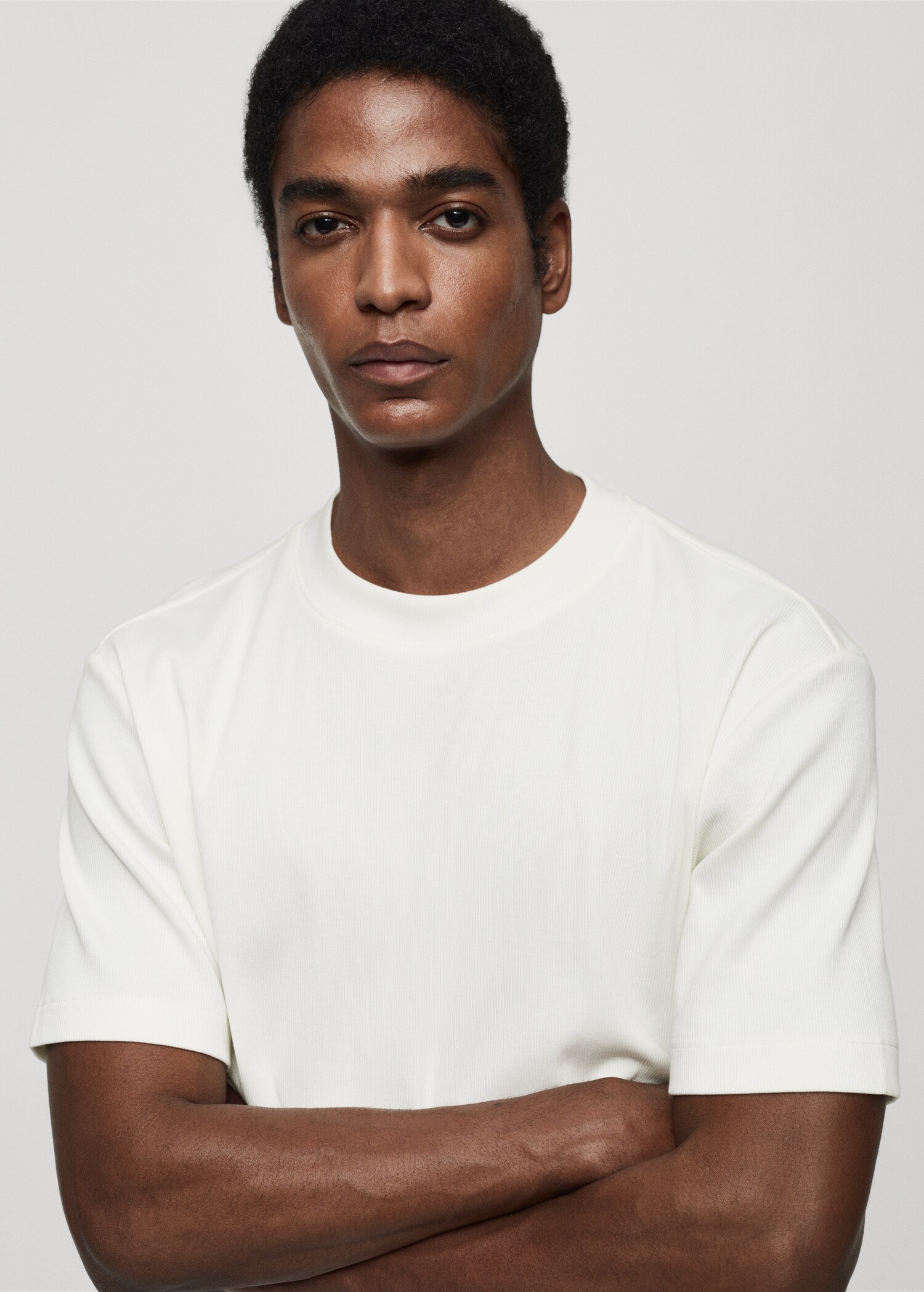 T-shirt regular fit de algodão - Pormenor do artigo 1