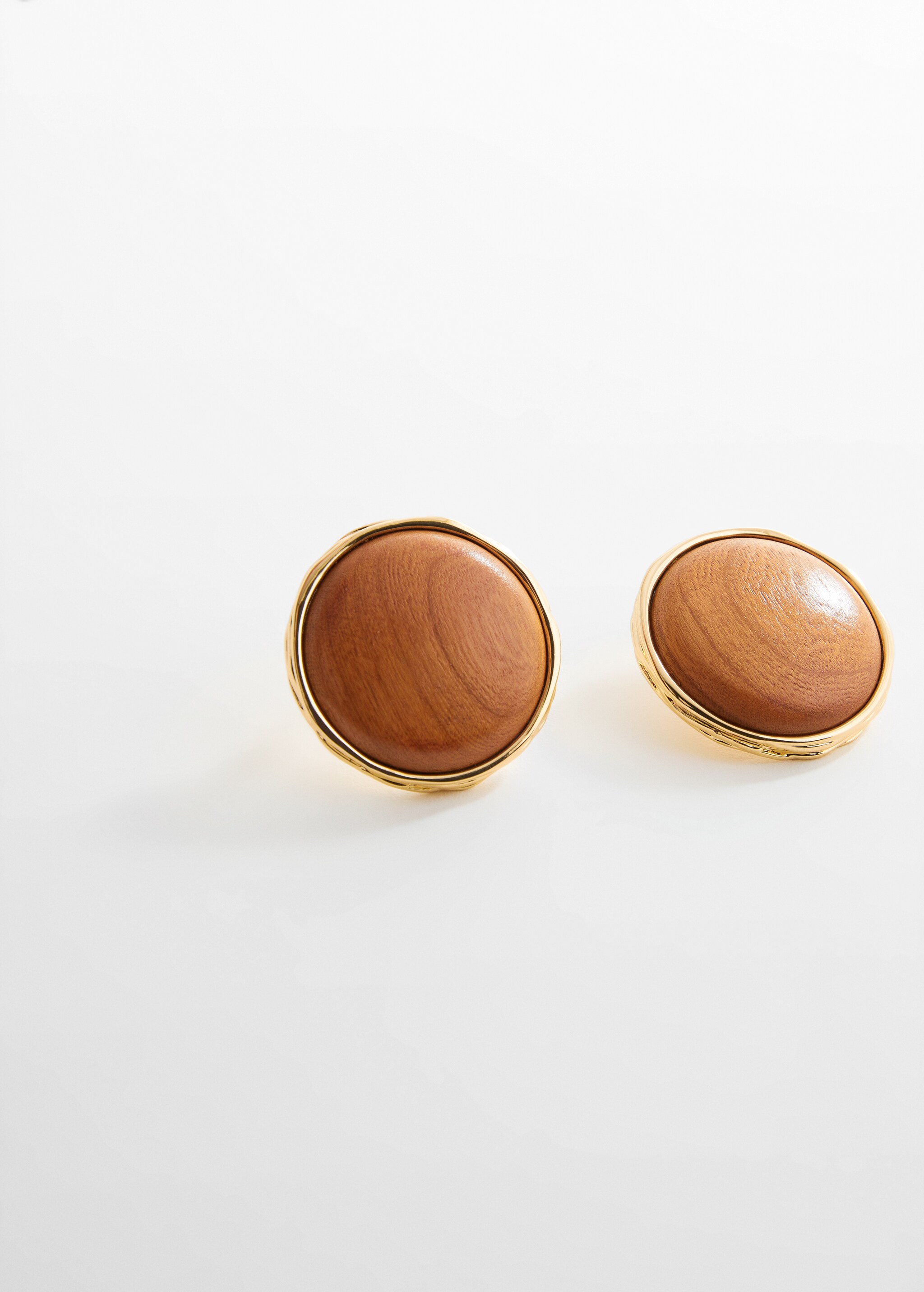 Boucles d'oreilles bois design circulaire - Détail de l'article 1