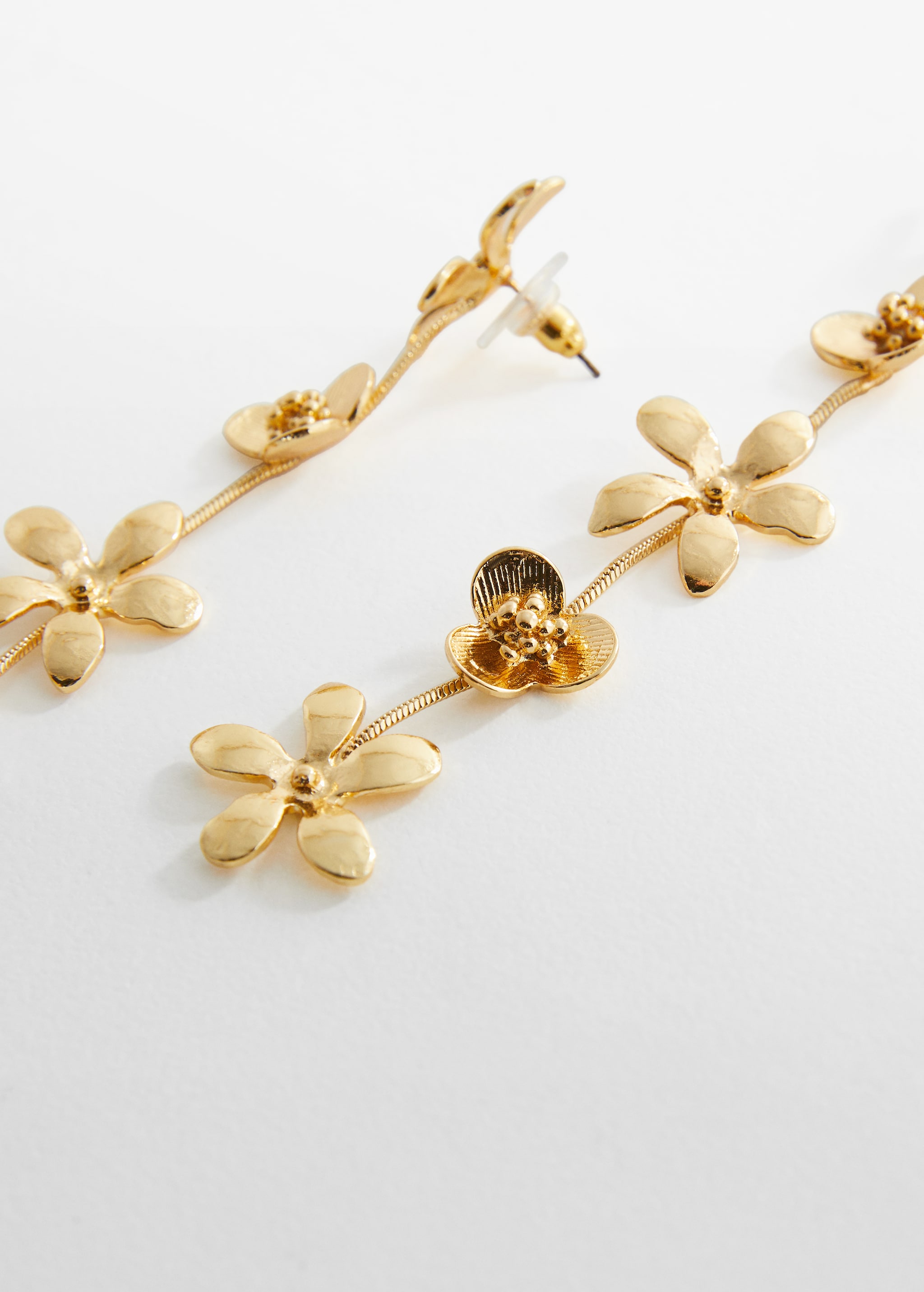 Flower pendant earrings - Medium plane