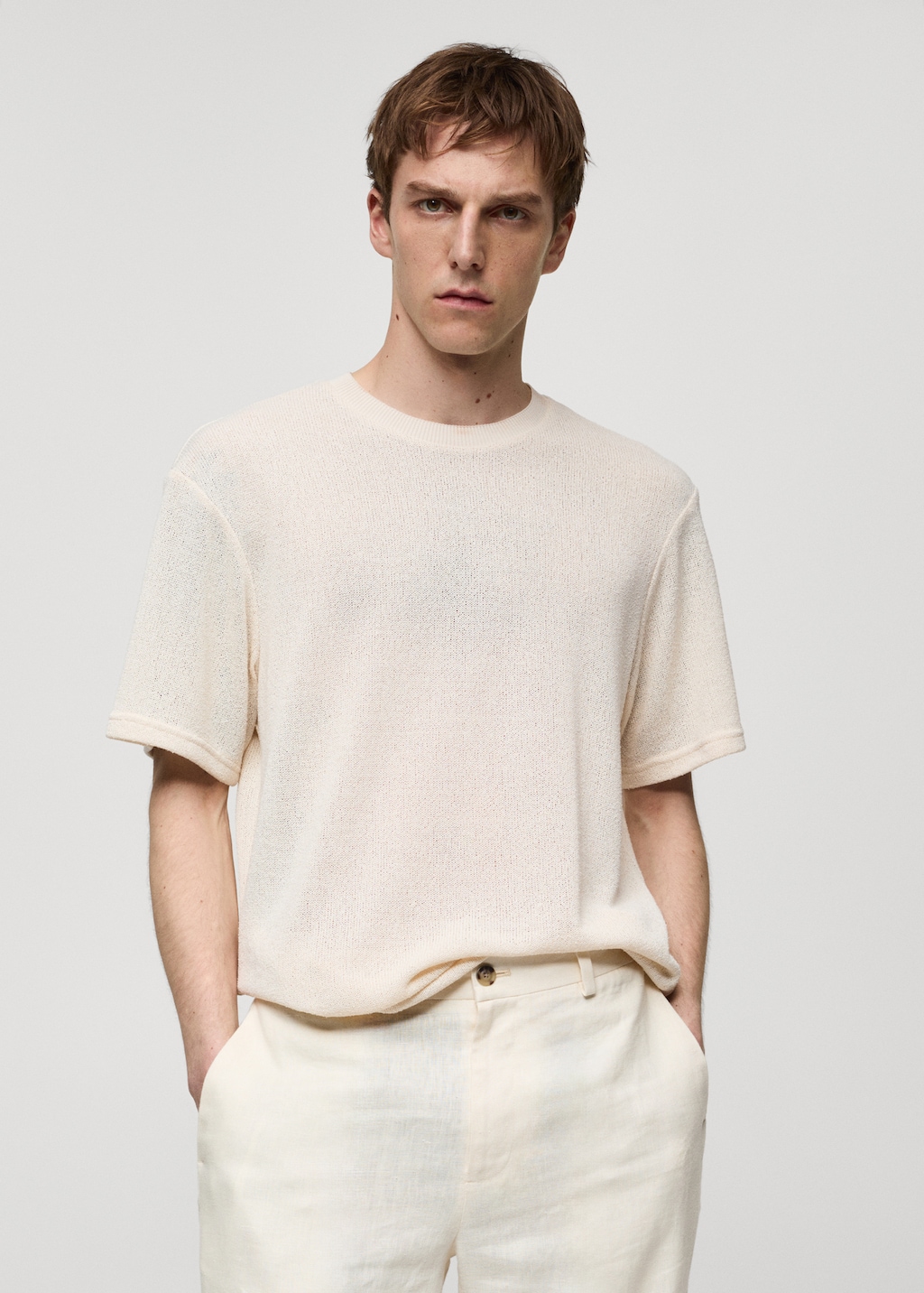 イタリア製EMPORIO ARMANI スカーフ ウール混紡 ジャカードロゴ