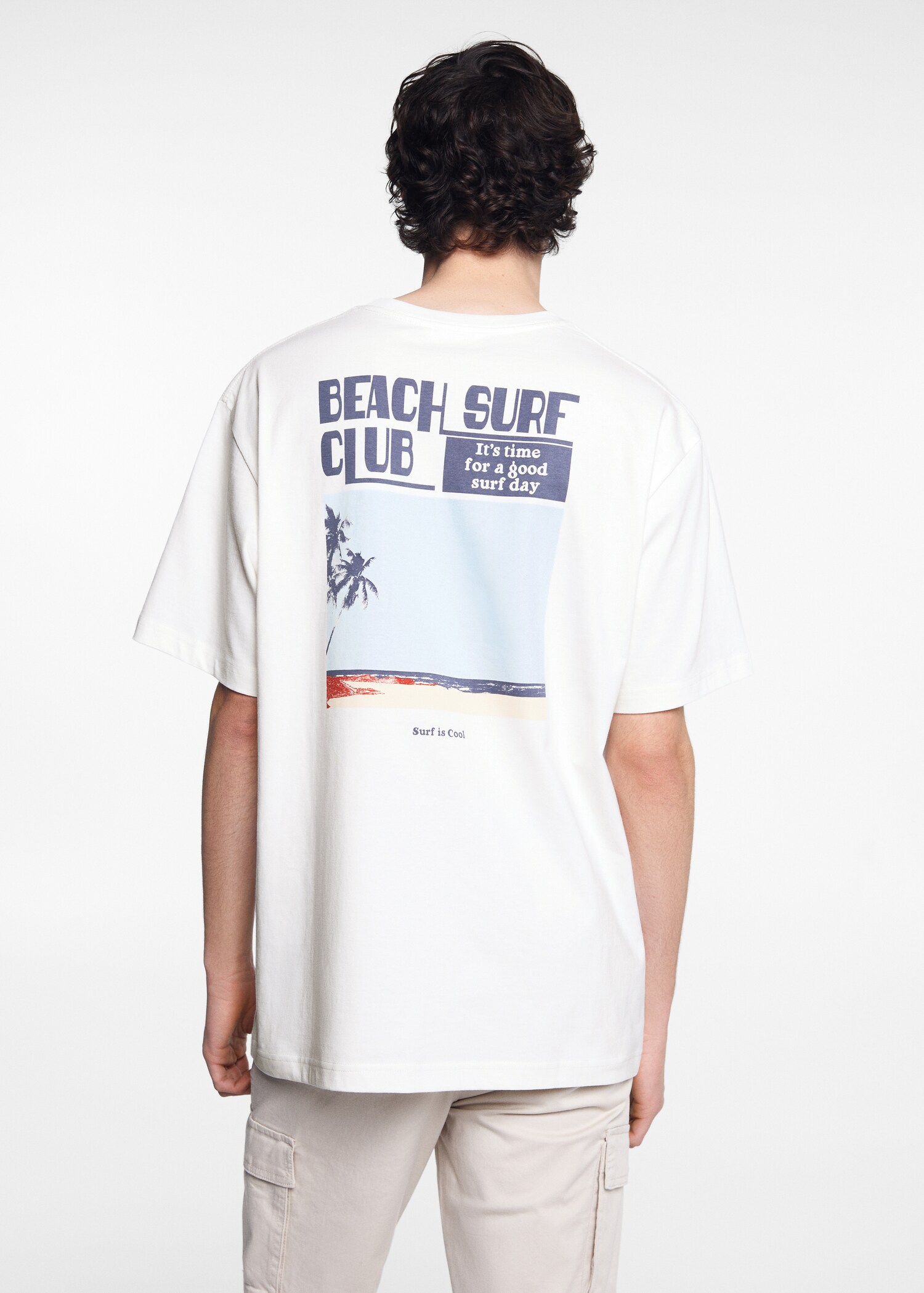 Printed cotton-blend T-shirt - Reverse of the article