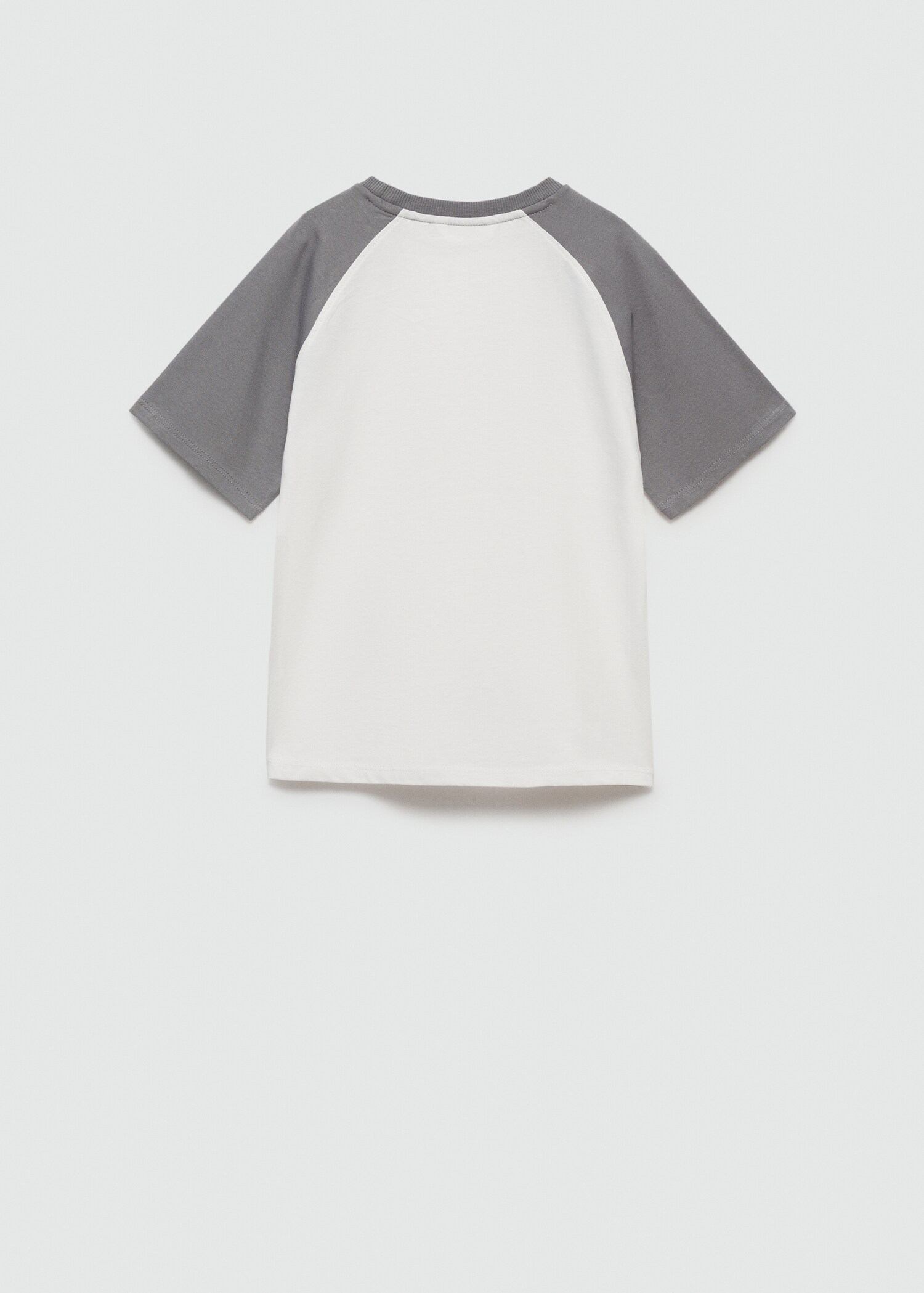 T-shirt bicolore imprimé - Verso de l’article
