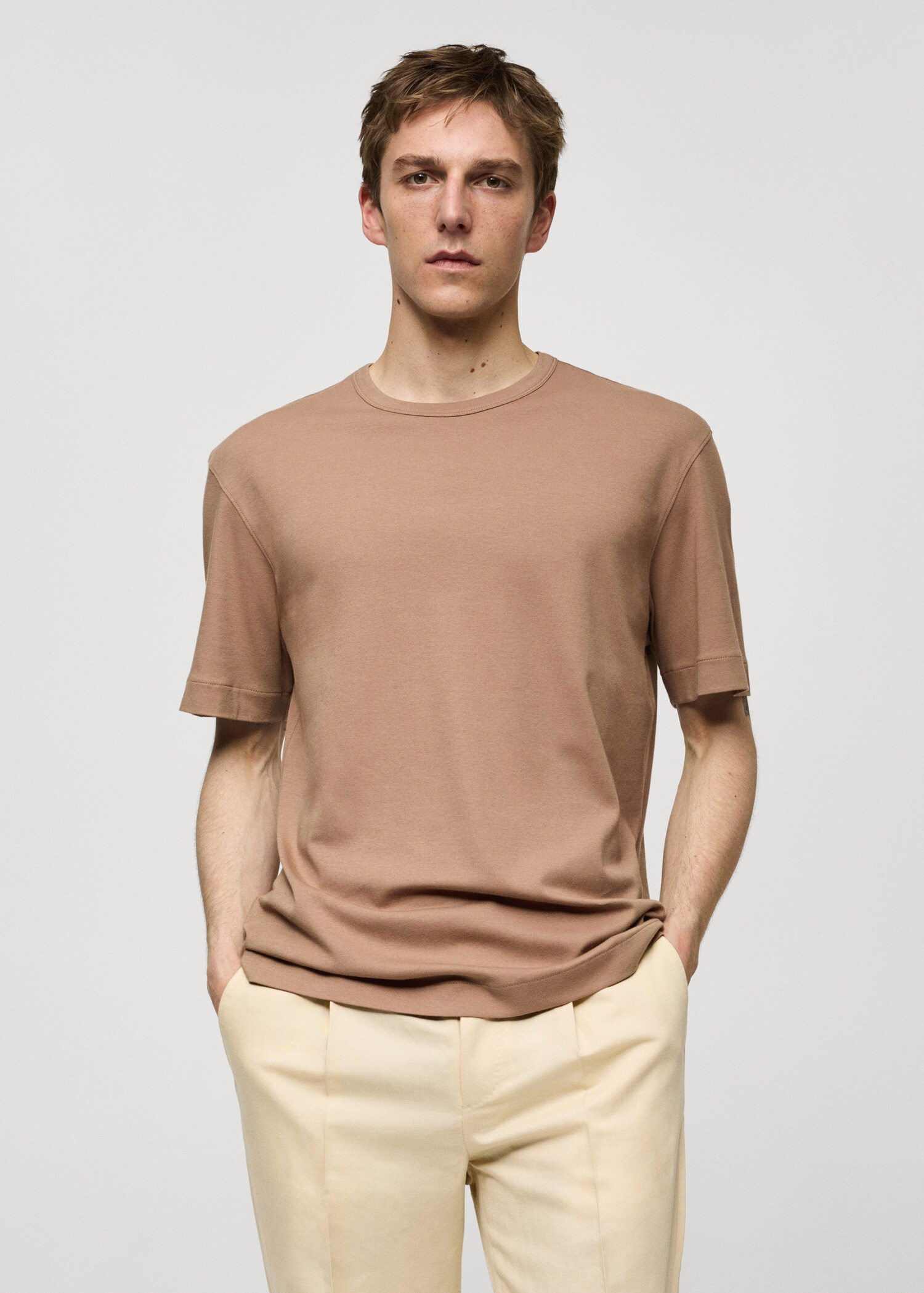 Slim-Fit-T-Shirt aus 100 % Baumwolle - Herren | MANGO Deutschland