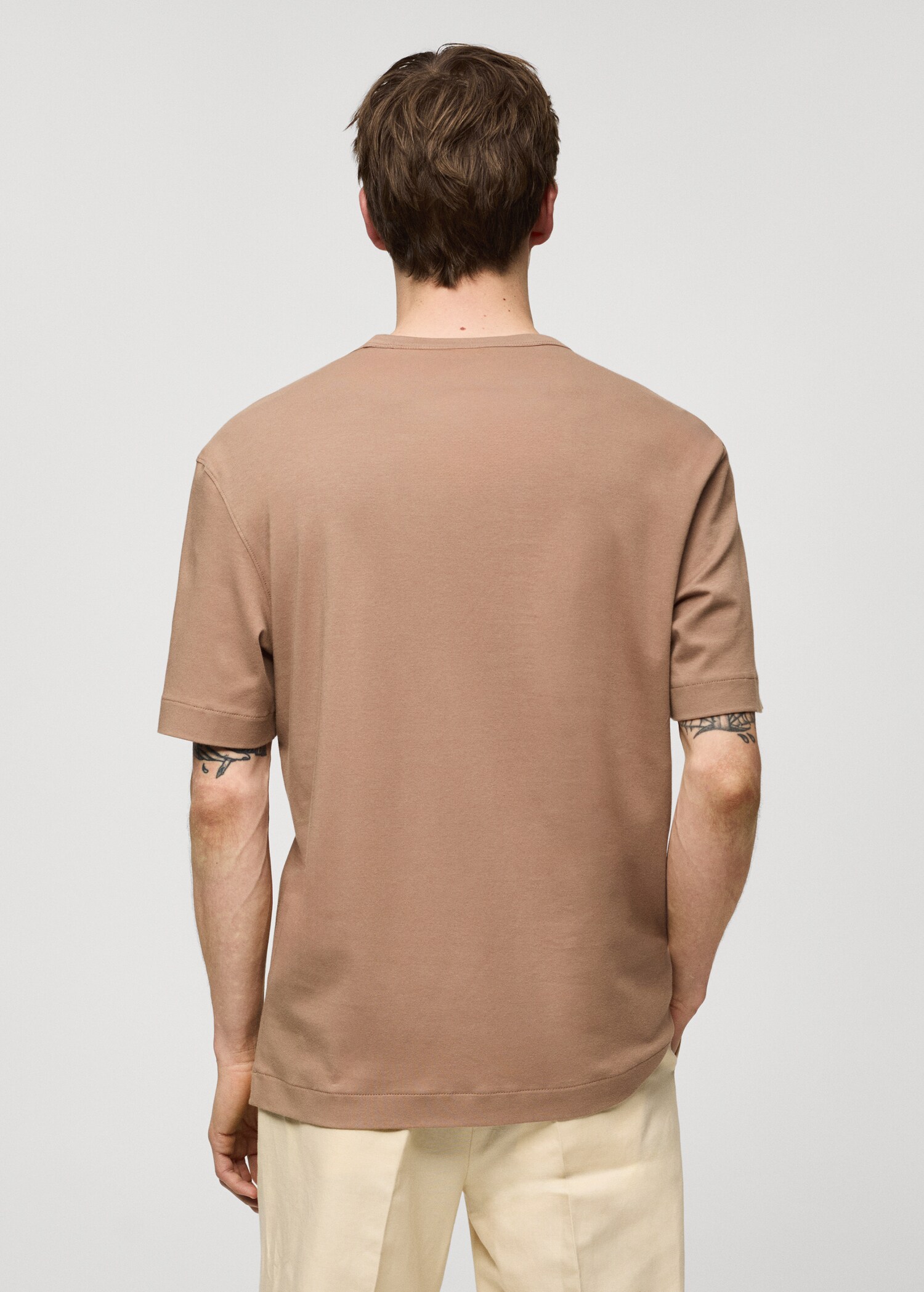 Slim-Fit-T-Shirt aus 100 % Baumwolle - Herren | MANGO Deutschland