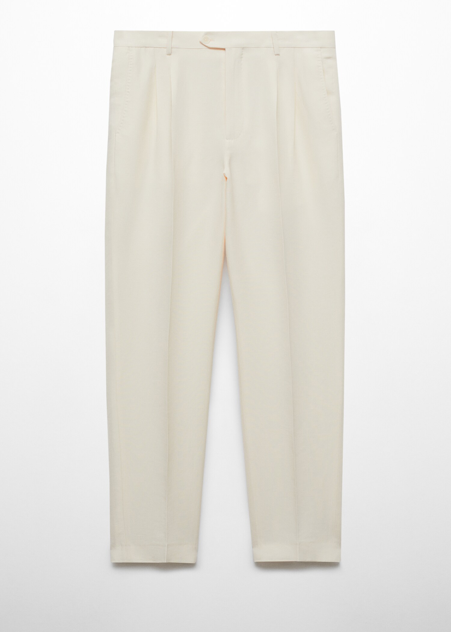 Linen pants slim fit darts - Article without model